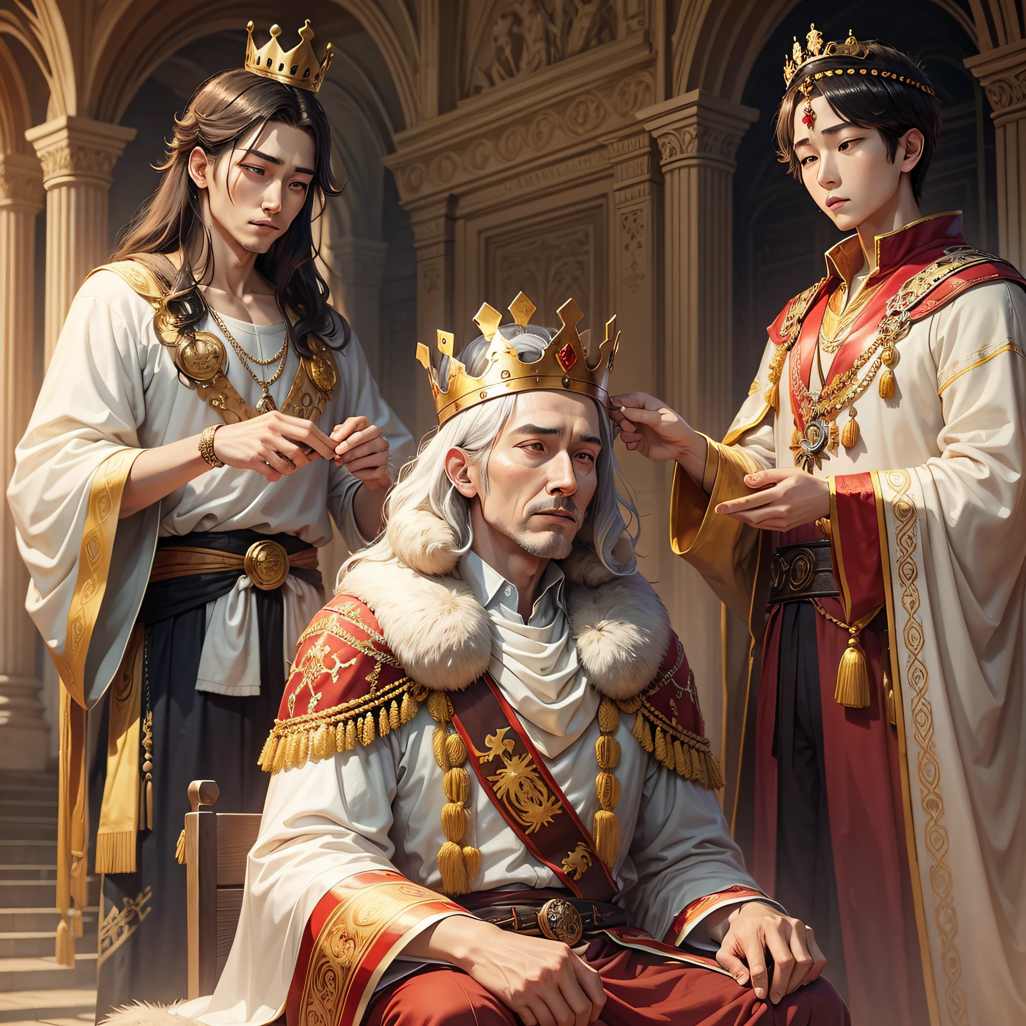 King passing crown to son --auto --s2