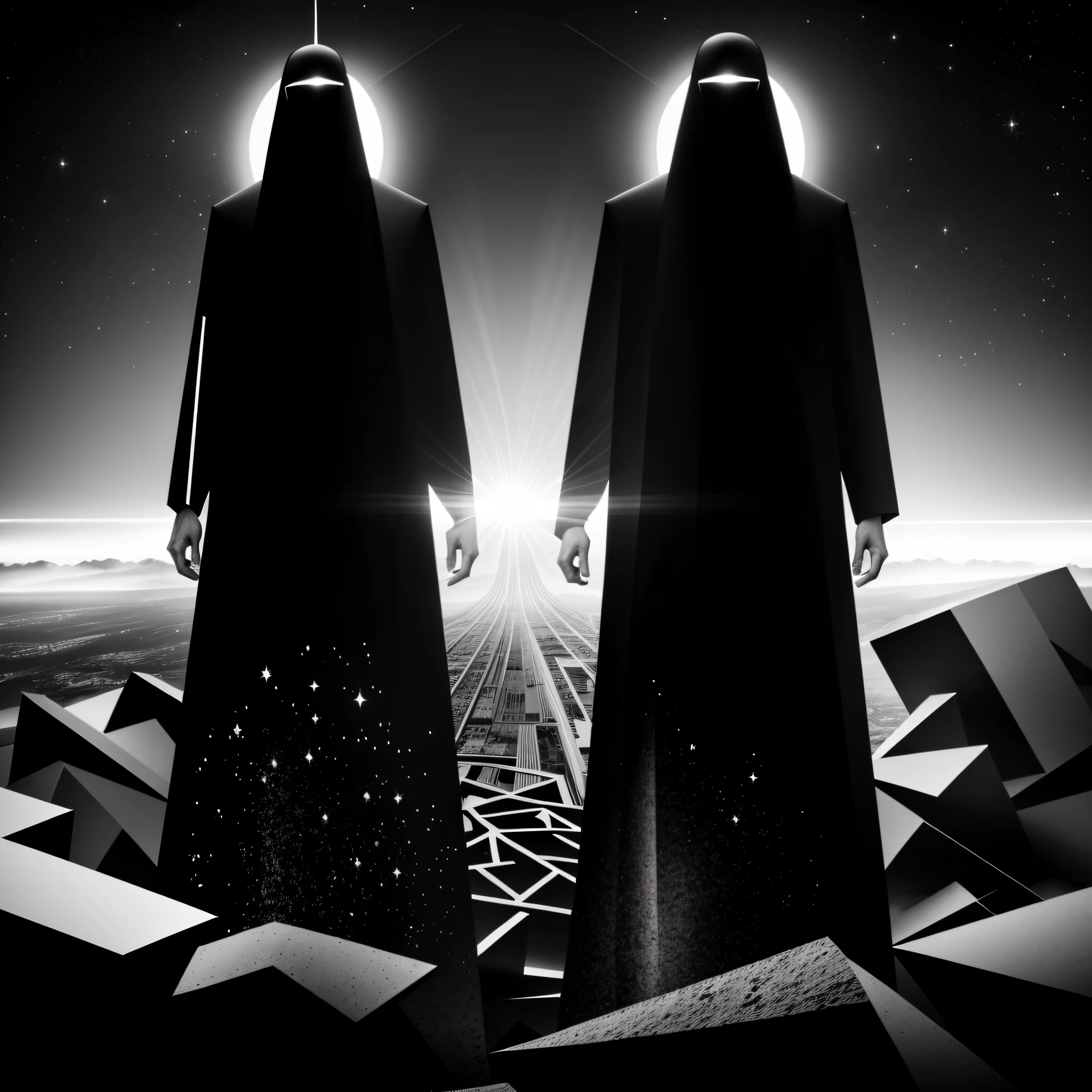 modernism, 8K, the collapse of religiosity, black and white, the new god of singularity