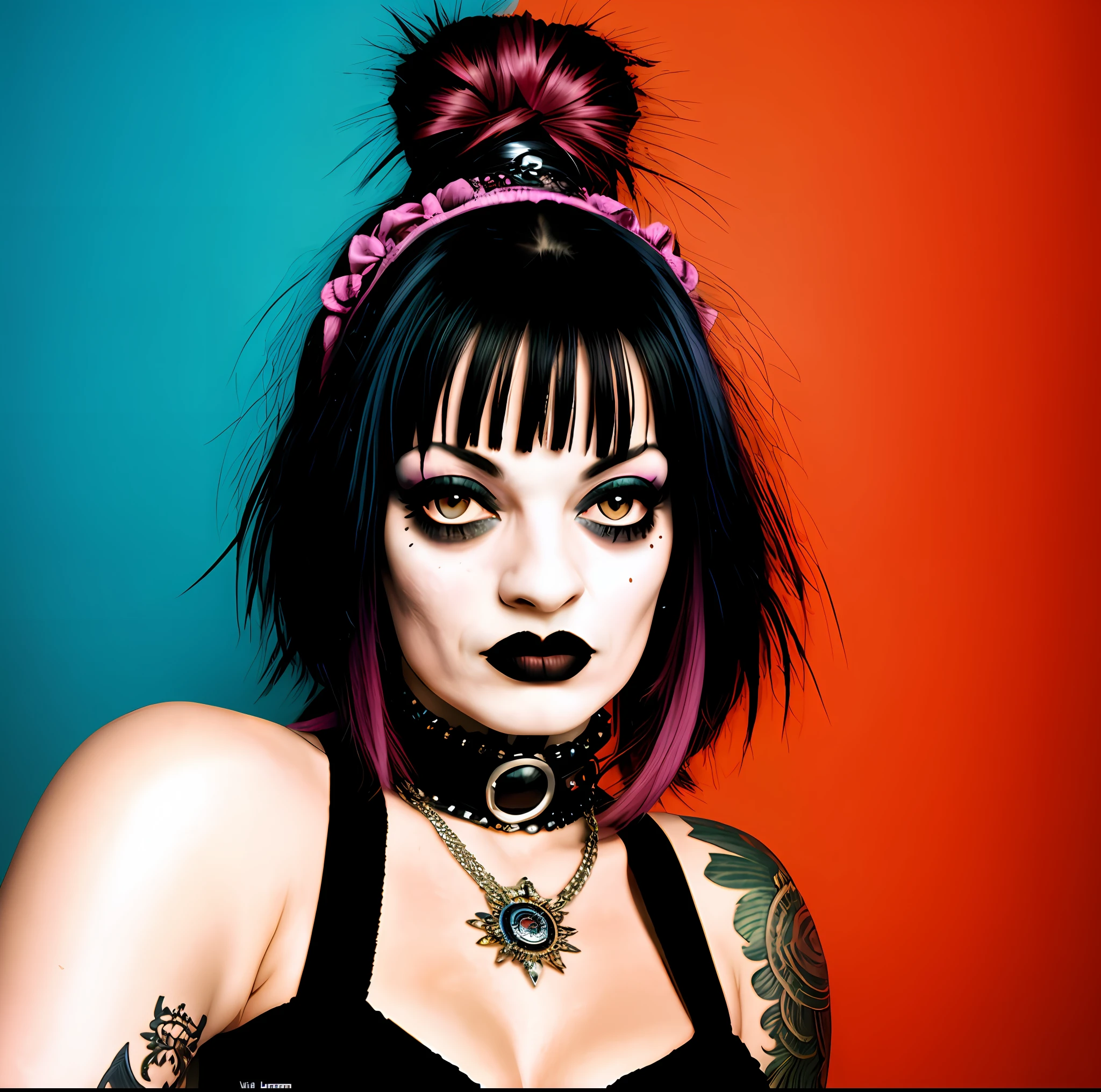 Fill with Gothic motifs, New WVW 80s style