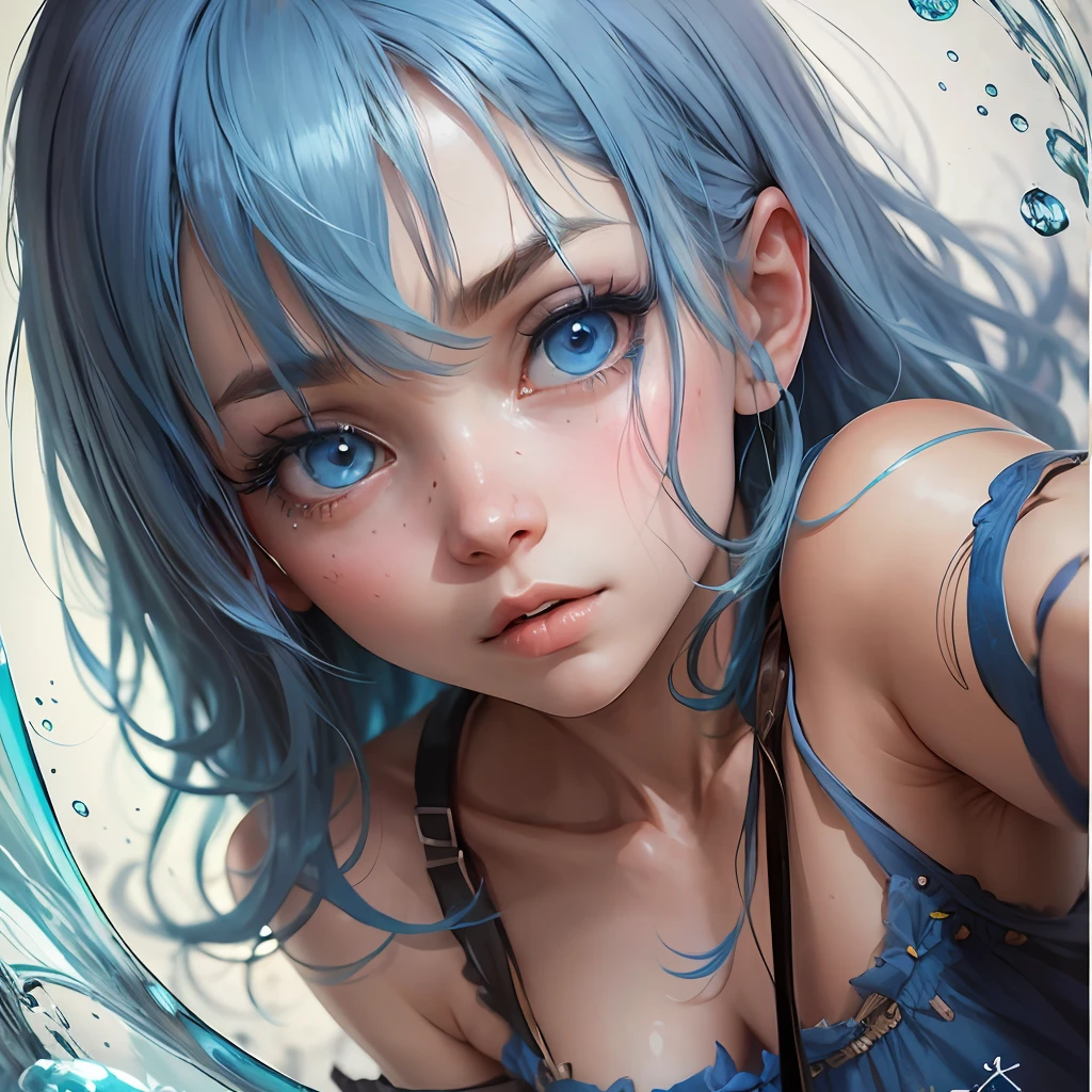 Nanase , blue hair , blue eyes , --auto --s2