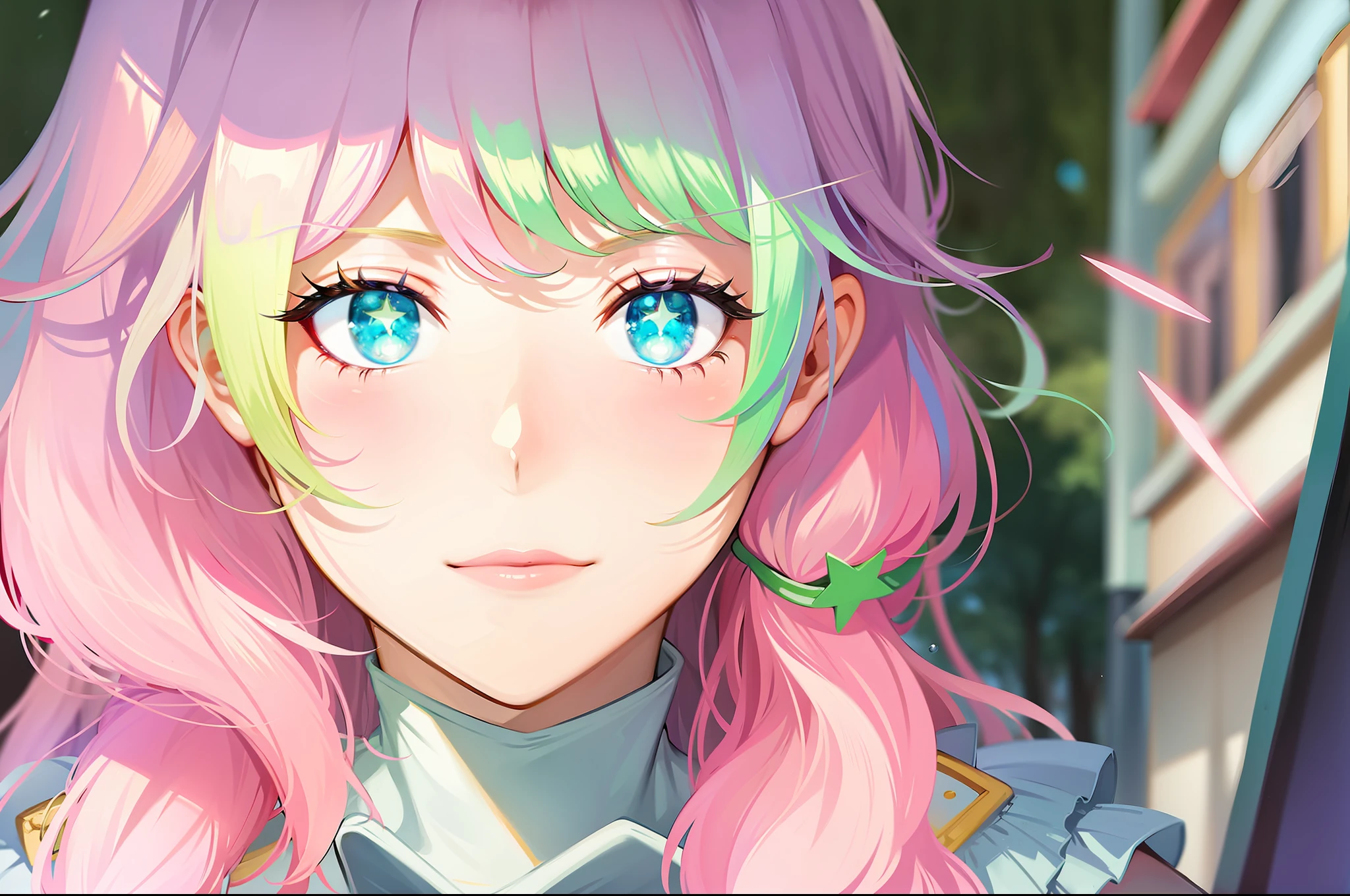 star-shaped pupils,