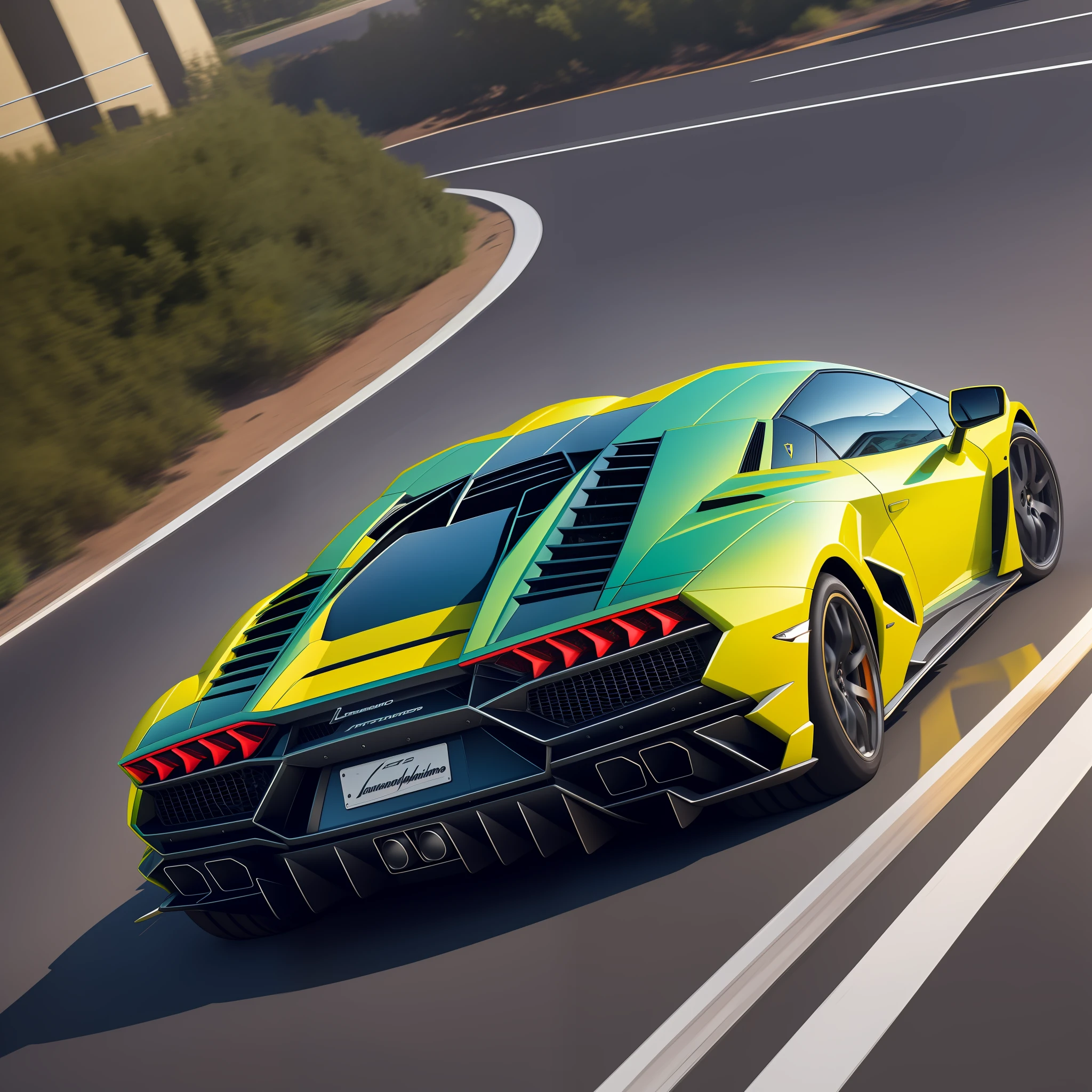 lamborghini ,  centered, detail intricate, splash, whatercolor,