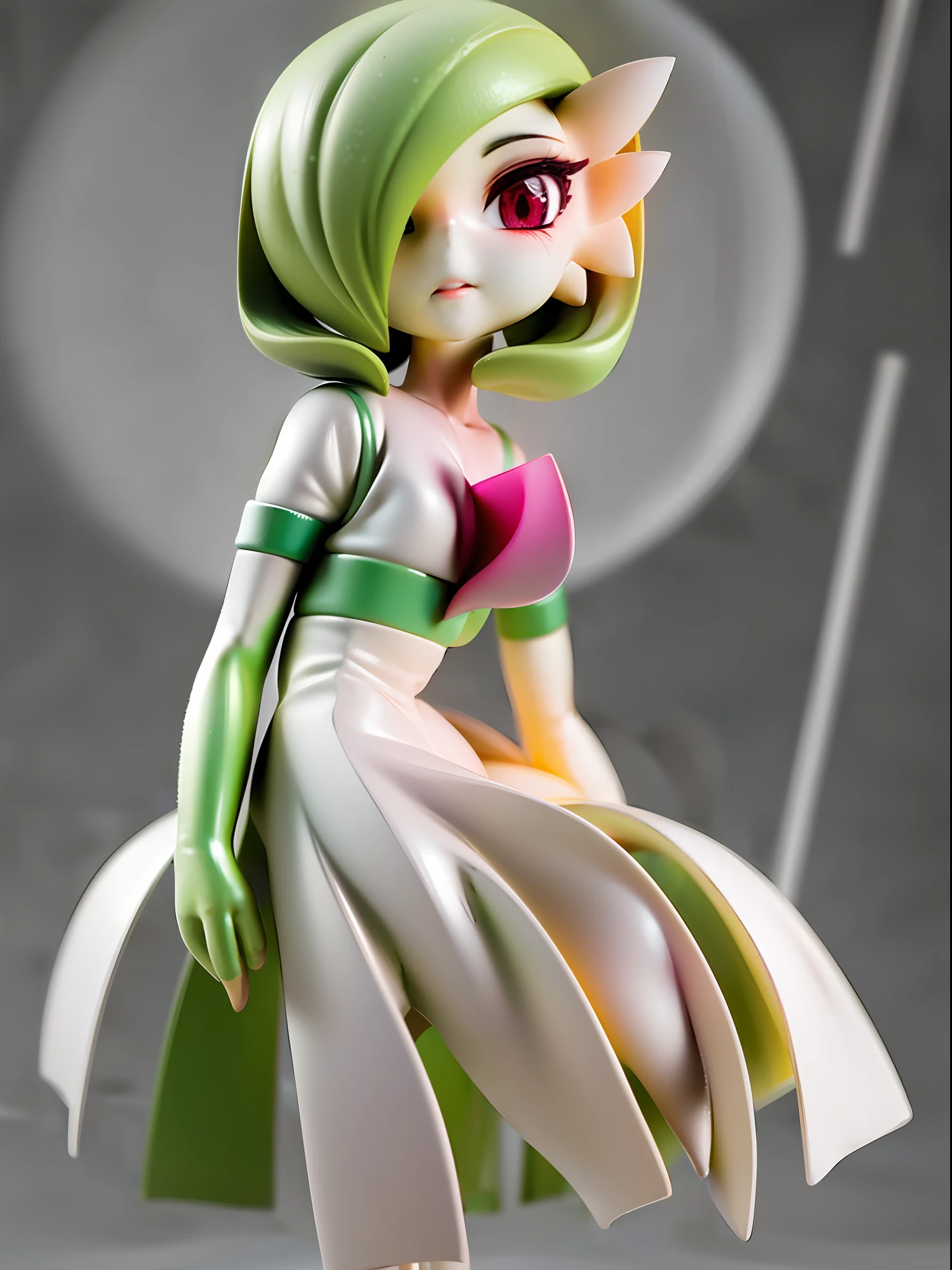 gardevoir, white dress, creatures \(company\), game freak, nintendo, pokemon, pokemon \(game\), at night, on grass, full moon, 
BREAK
bangs, colored skin, female focus, flat chest, gen 3 pokemon, green hair, green skin, hair over one eye, multicolored skin, pokemon \(creature\), red eyes, short hair, two-tone skin, white skin
BREAK
,full body, (chibi:0.7), [realistic], [3d], (3dcg), ((octane render)), [fisheye],full body,dutch angle, harada takehito
BREAK
(8k, RAW photo, best quality, masterpiece:1.2), ultra high res, (((realistic, photo-realistic))), professional lighting, detailed lighting, professional photography, fisheye, dynamic angle, high quality, high res, extremely detailed, bloom
BREAK
depth of field, sketch, sharp focus, soft lighting, good composition, god light highlight, detailed, (((photorealistic details))), detailed skin, to8contrast style