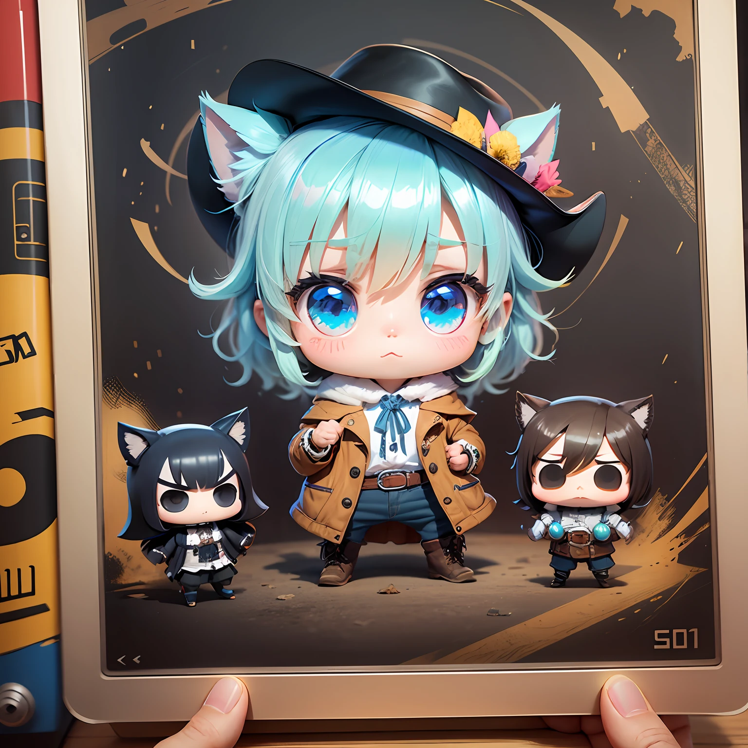 🤠👻🤖🎒style chibi --auto --s2