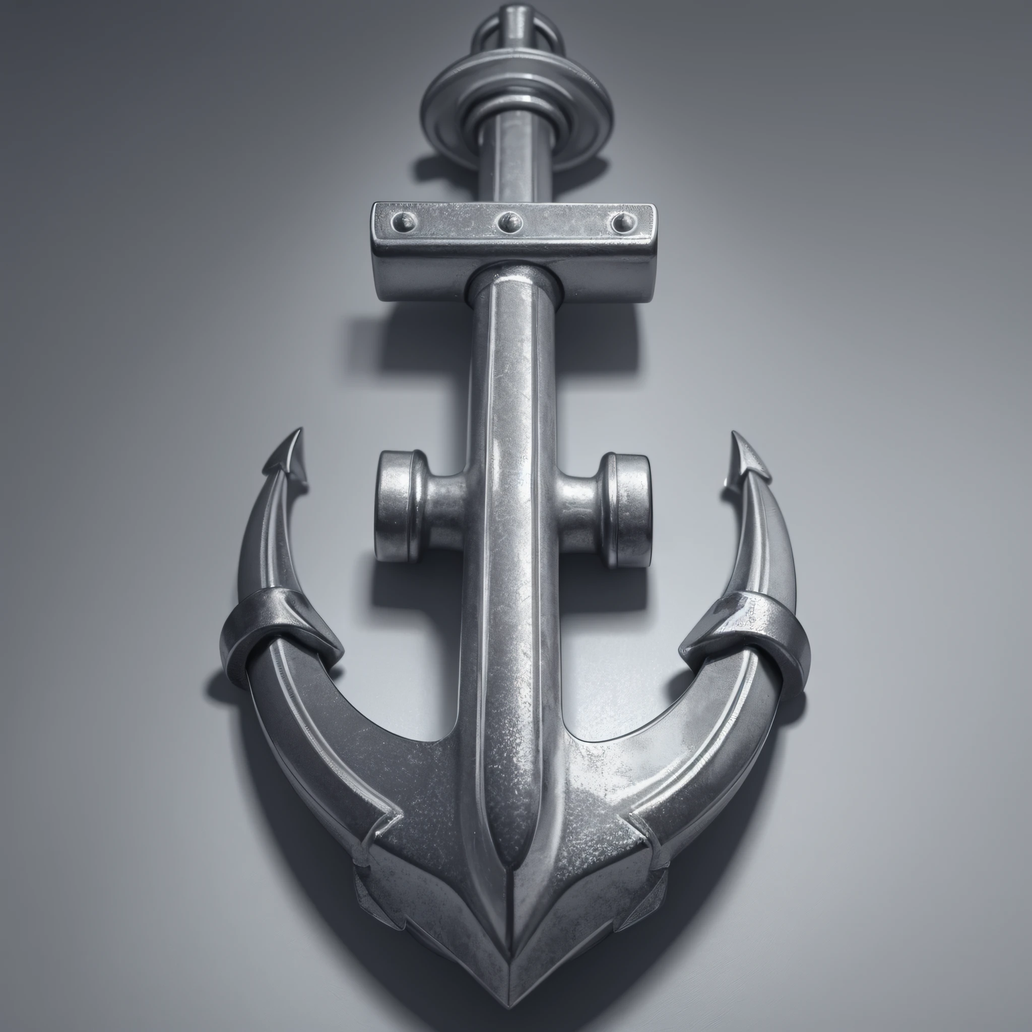 CLOSE-UP ANCHOR HYPER REALISTIC EMPTY BACKGROUND --auto --s2