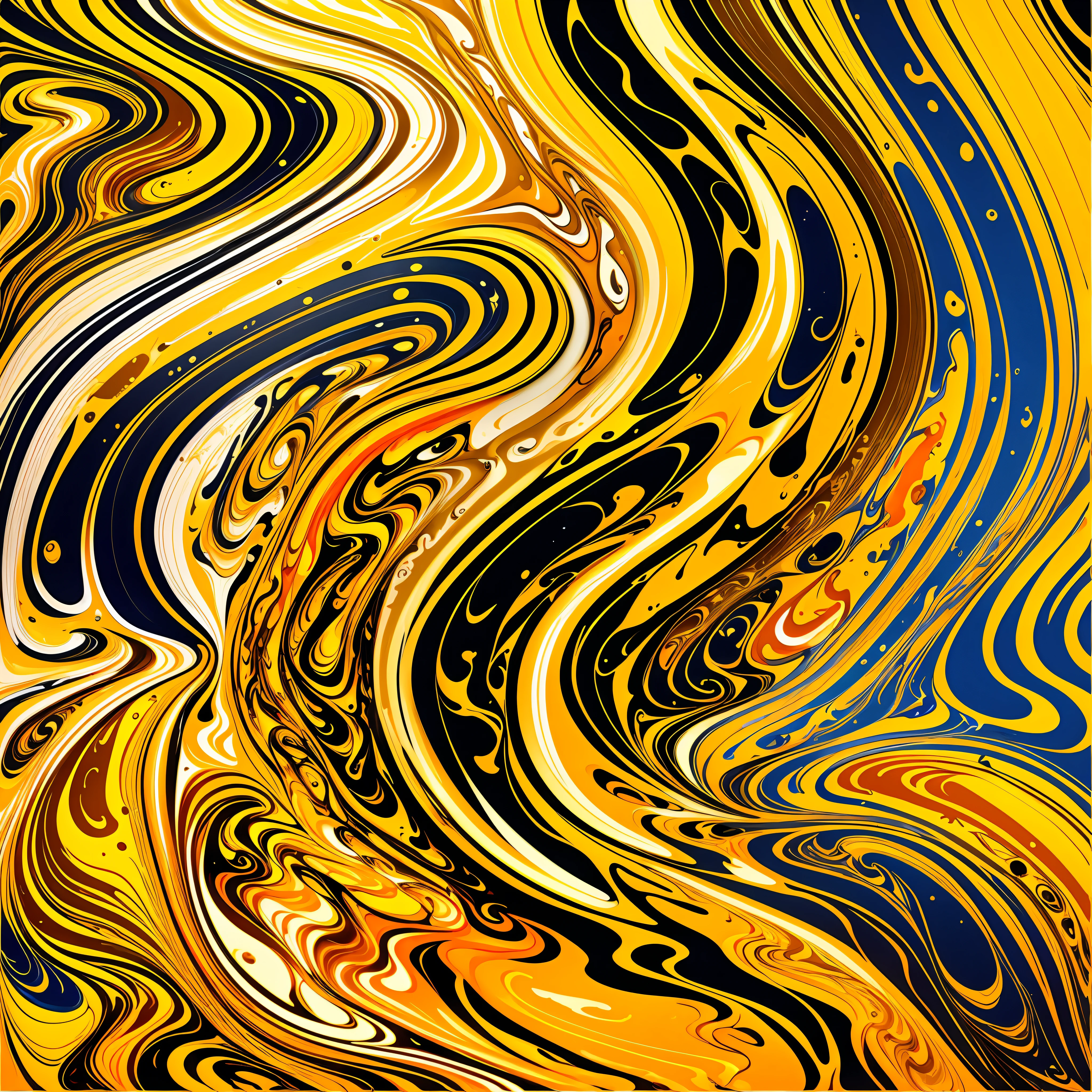 Abstract fluid painting background with a yellow, brown, gold and blue swirl, drained liquid fluid abstract art, intricate fluid paint, liquid marble fluid painting, abstract liquid acrylic art, colorful ink swirls, gold marbled paper background, swirling liquids, marbled effect, poured painting art, ink swirls, paint spilling aesthetics --auto --s2