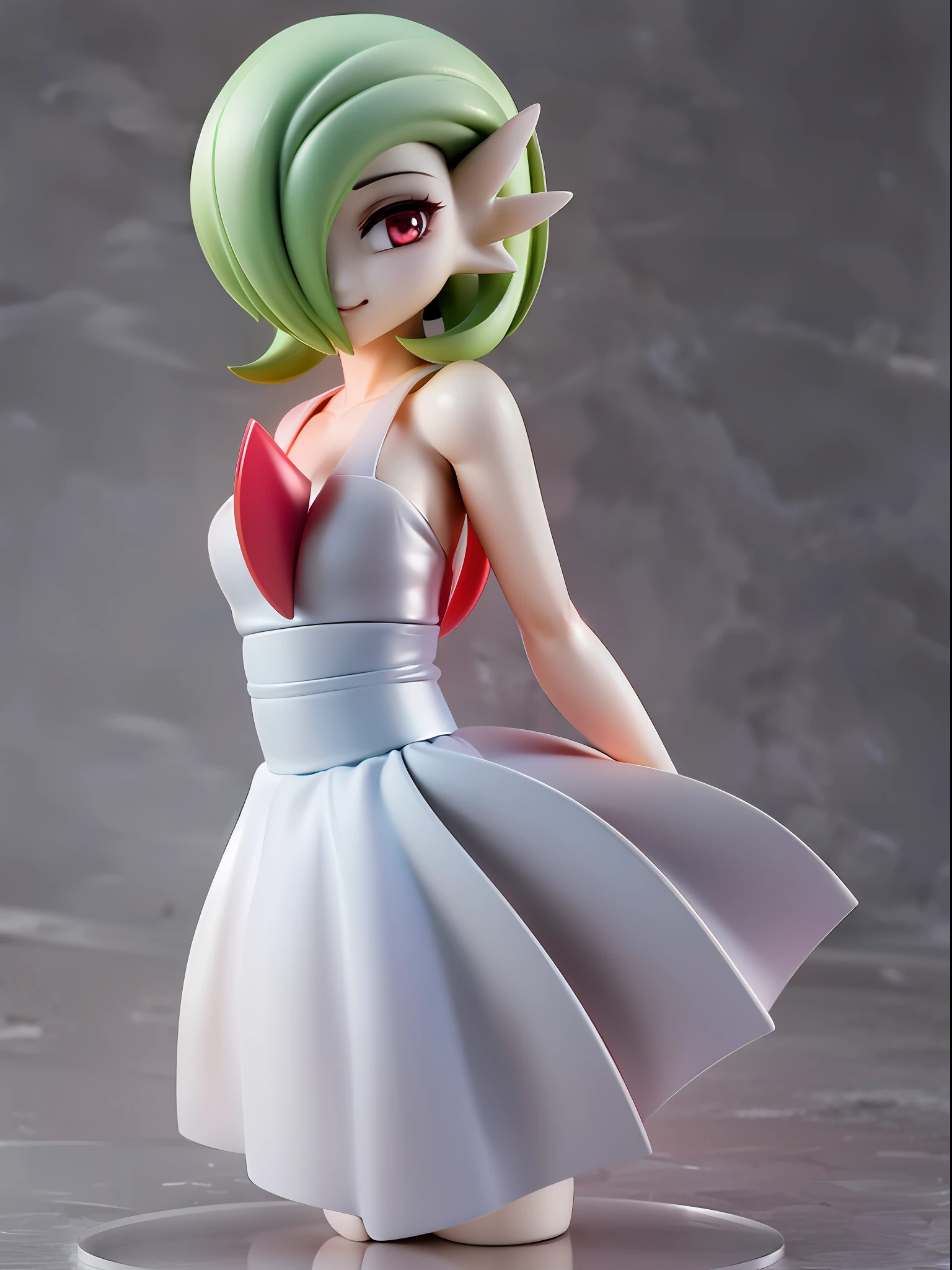 gardevoir, white dress, creatures \(company\), game freak, nintendo, pokemon, pokemon \(game\), at night, on grass, full moon, 
BREAK
bangs, colored skin, female focus, flat chest, gen 3 pokemon, green hair, green skin, hair over one eye, multicolored skin, pokemon \(creature\), red eyes, short hair, two-tone skin, white skin
BREAK
,full body, (chibi:0.7), [realistic], [3d], (3dcg), ((octane render)), [fisheye],full body,dutch angle, harada takehito
BREAK
(8k, RAW photo, best quality, masterpiece:1.2), ultra high res, (((realistic, photo-realistic))), professional lighting, detailed lighting, professional photography, fisheye, dynamic angle, high quality, high res, extremely detailed, bloom
BREAK
depth of field, sketch, sharp focus, soft lighting, good composition, god light highlight, detailed, (((photorealistic details))), detailed skin, to8contrast style