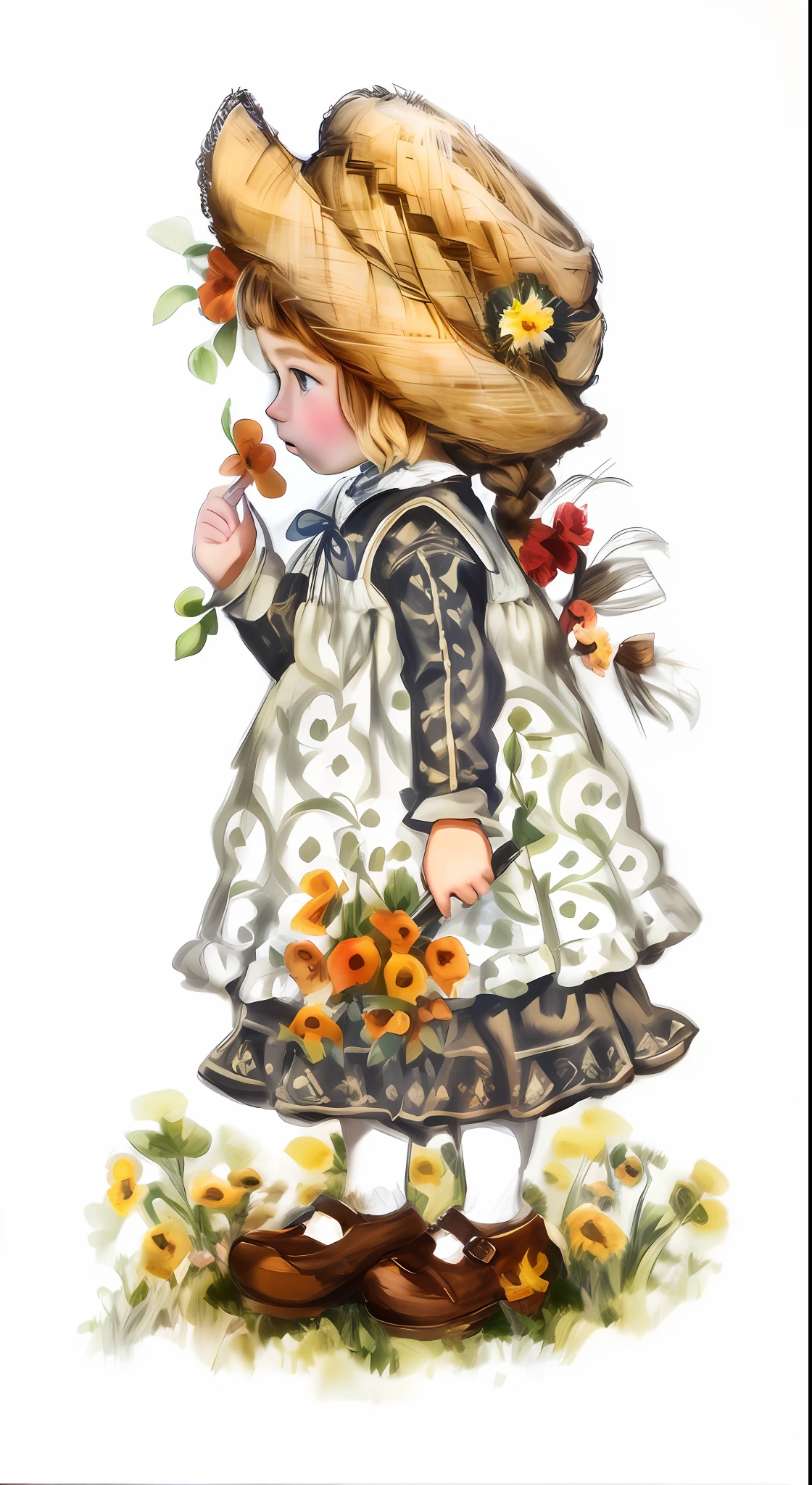 A peasant girl.