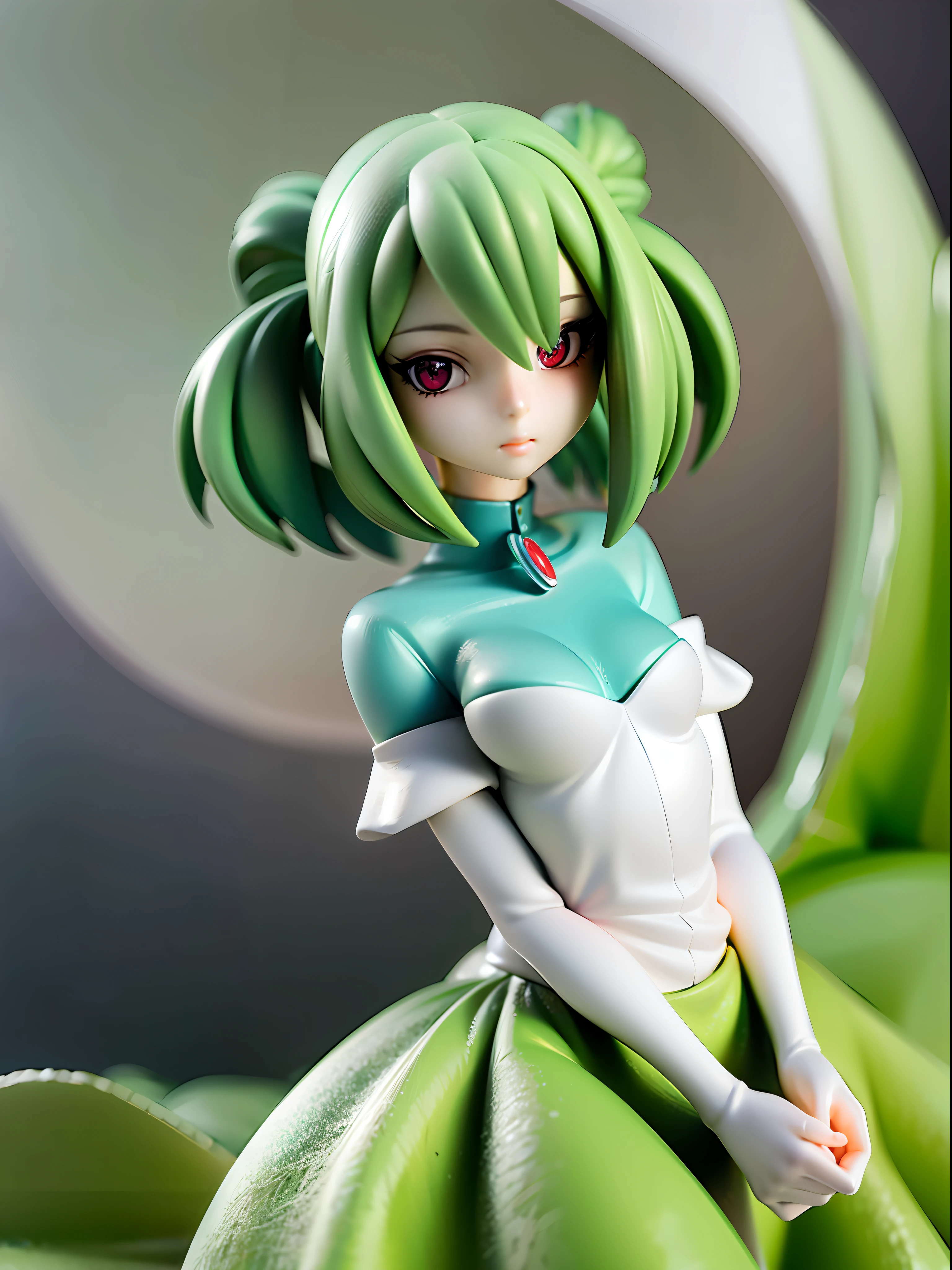 gardevoir, white dress, creatures \(company\), game freak, nintendo, pokemon, pokemon \(game\), at night, on grass, full moon, 
BREAK
bangs, colored skin, female focus, flat chest, gen 3 pokemon, green hair, green skin, hair over one eye, multicolored skin, pokemon \(creature\), red eyes, short hair, two-tone skin, white skin
BREAK
,full body, (chibi:0.7), [realistic], [3d], (3dcg), ((octane render)), [fisheye],full body,dutch angle, harada takehito
BREAK
(8k, RAW photo, best quality, masterpiece:1.2), ultra high res, (((realistic, photo-realistic))), professional lighting, detailed lighting, professional photography, fisheye, dynamic angle, high quality, high res, extremely detailed, bloom
BREAK
depth of field, sketch, sharp focus, soft lighting, good composition, god light highlight, detailed, (((photorealistic details))), detailed skin, to8contrast style
