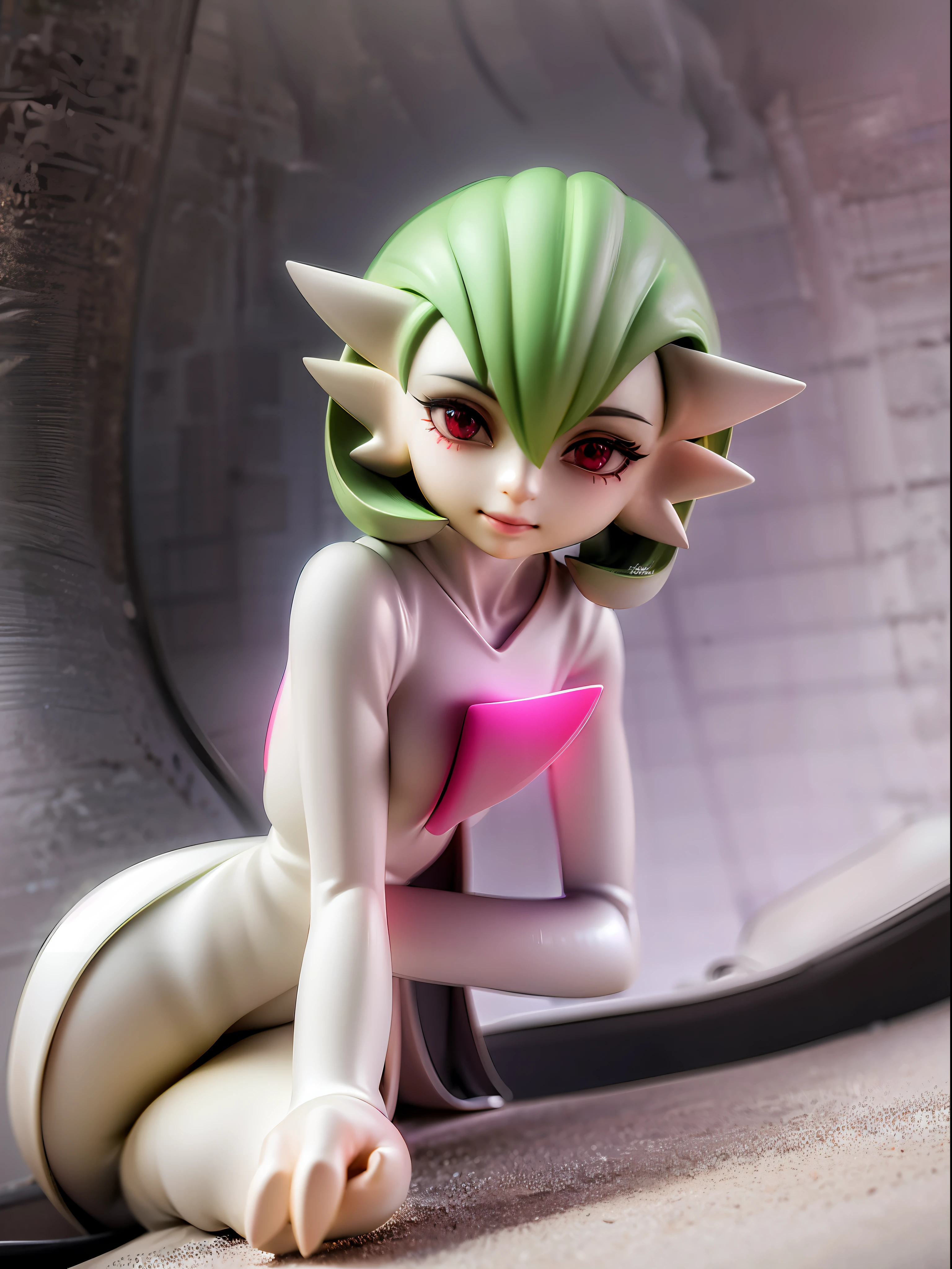 gardevoir, white dress, creatures \(company\), game freak, nintendo, pokemon, pokemon \(game\), at night, on grass, full moon, 
BREAK
bangs, colored skin, female focus, flat chest, gen 3 pokemon, green hair, green skin, hair over one eye, multicolored skin, pokemon \(creature\), red eyes, short hair, two-tone skin, white skin
BREAK
,full body, (chibi:0.7), [realistic], [3d], (3dcg), ((octane render)), [fisheye],full body,dutch angle, harada takehito
BREAK
(8k, RAW photo, best quality, masterpiece:1.2), ultra high res, (((realistic, photo-realistic))), professional lighting, detailed lighting, professional photography, fisheye, dynamic angle, high quality, high res, extremely detailed, bloom
BREAK
depth of field, sketch, sharp focus, soft lighting, good composition, god light highlight, detailed, (((photorealistic details))), detailed skin, to8contrast style