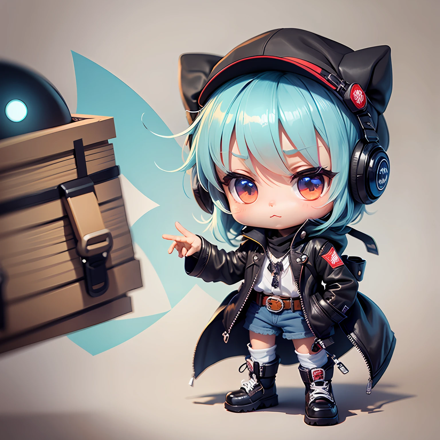 🤠👻🤖🎒style chibi --auto --s2