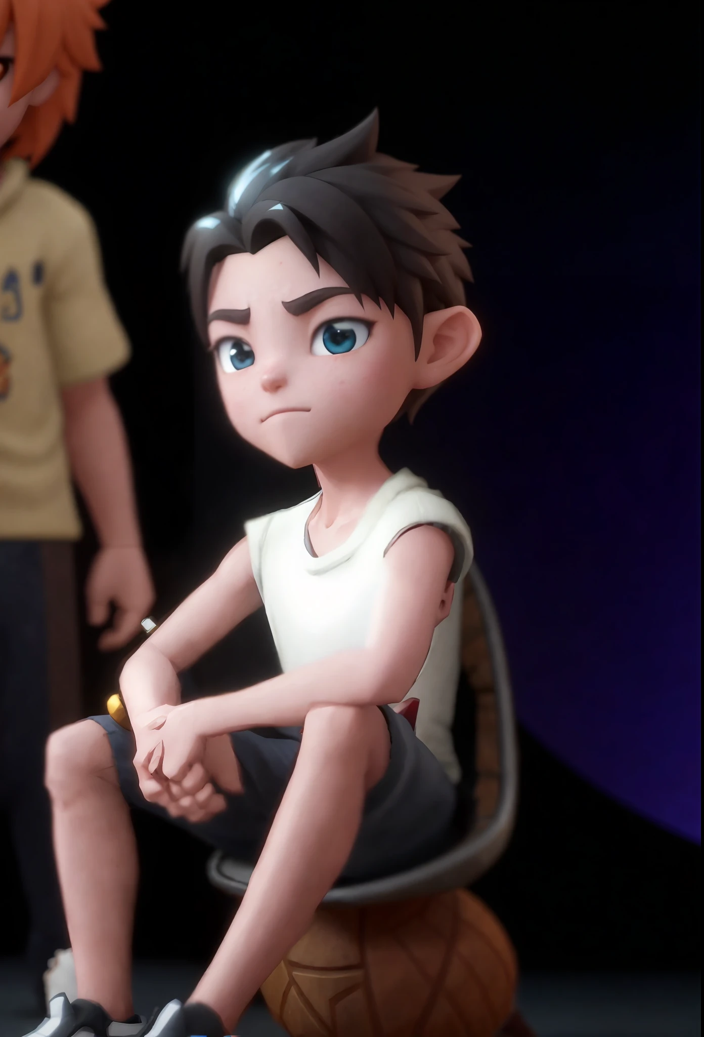 There is a boy animated character, a movie character, a 3D demo scroll avatar, a small character. Unreal Engine 5, close-up characters, concept art for single boys, avatar imagery, full body single character, Antasy character, single character full body, in anime movies, anime style 3D, Toonix characters, animated films