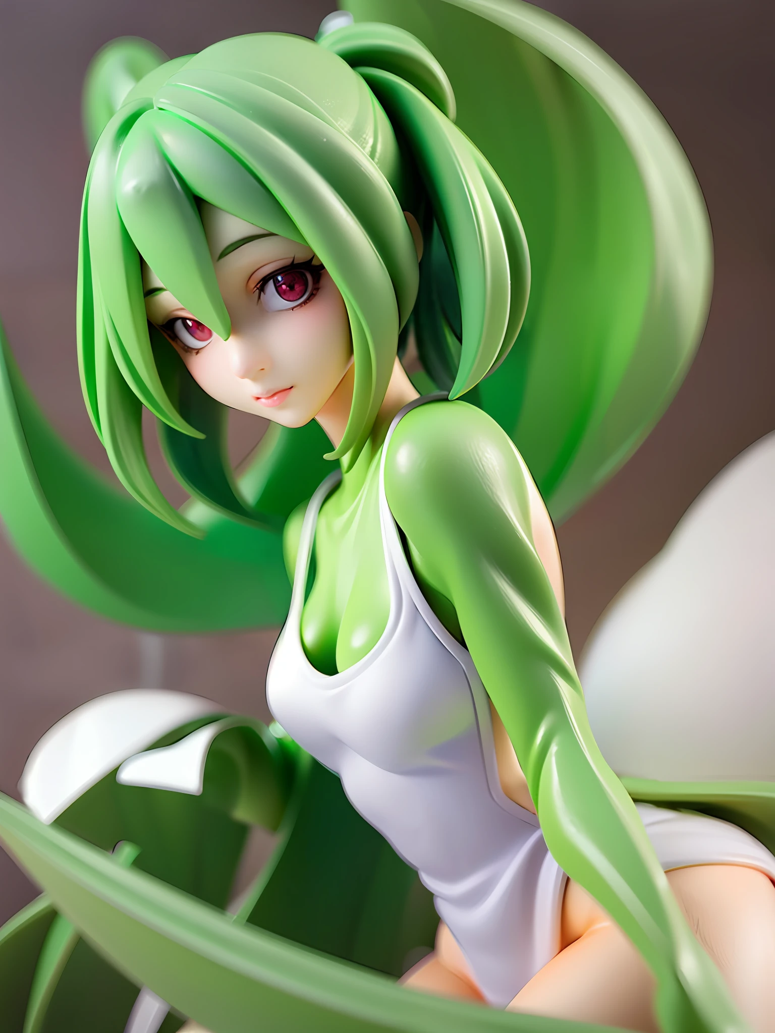 gardevoir, white dress, creatures \(company\), game freak, nintendo, pokemon, pokemon \(game\), at night, on grass, full moon, 
BREAK
bangs, colored skin, female focus, flat chest, gen 3 pokemon, green hair, green skin, hair over one eye, multicolored skin, pokemon \(creature\), red eyes, short hair, two-tone skin, white skin
BREAK
,full body, (chibi:0.7), [realistic], [3d], (3dcg), ((octane render)), [fisheye],full body,dutch angle, harada takehito
BREAK
(8k, RAW photo, best quality, masterpiece:1.2), ultra high res, (((realistic, photo-realistic))), professional lighting, detailed lighting, professional photography, fisheye, dynamic angle, high quality, high res, extremely detailed, bloom
BREAK
depth of field, sketch, sharp focus, soft lighting, good composition, god light highlight, detailed, (((photorealistic details))), detailed skin, to8contrast style