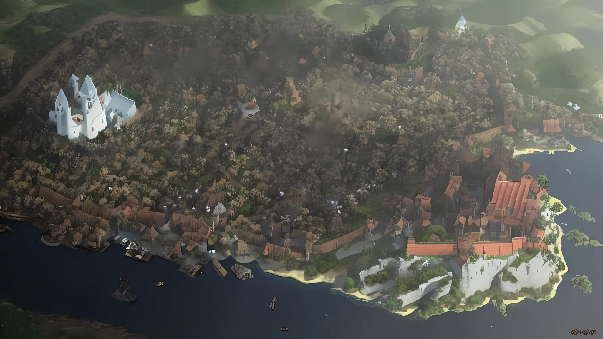 Powerful kingdom where there is a small village within it where the commoners are