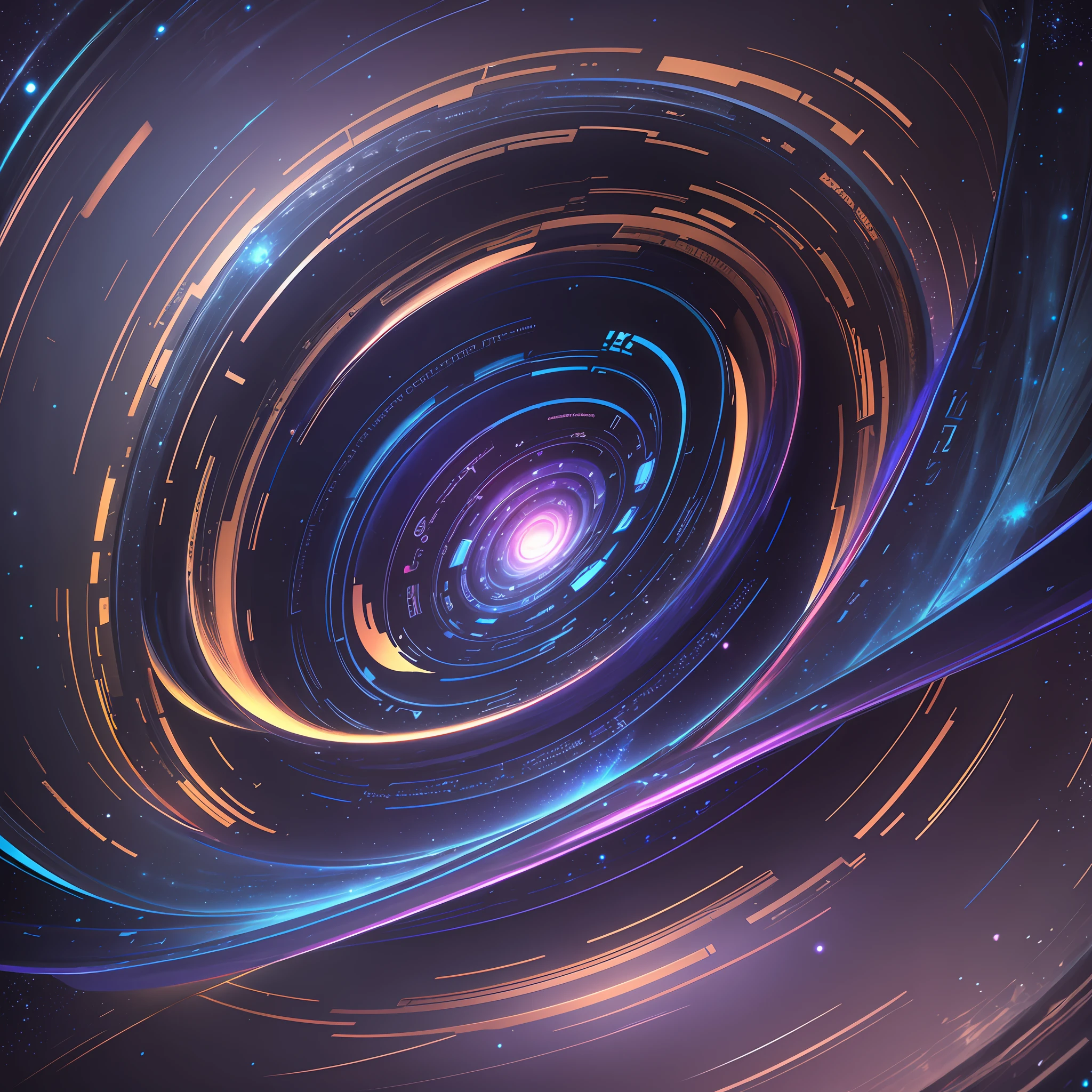 Sublime, discord profile picture, spiral, blue colors, dark shadow, star center --auto --s2
