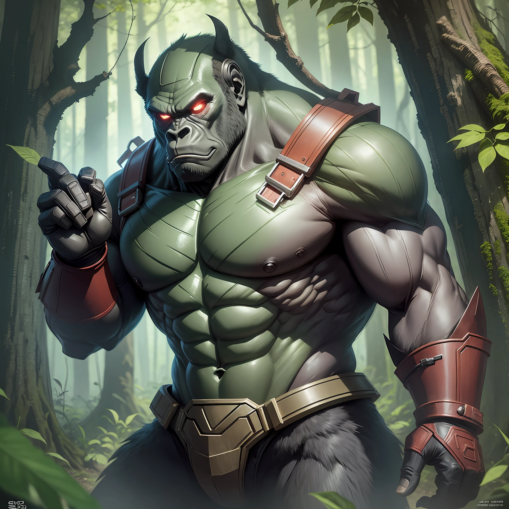 Iron gorilla in the forest --auto --s2