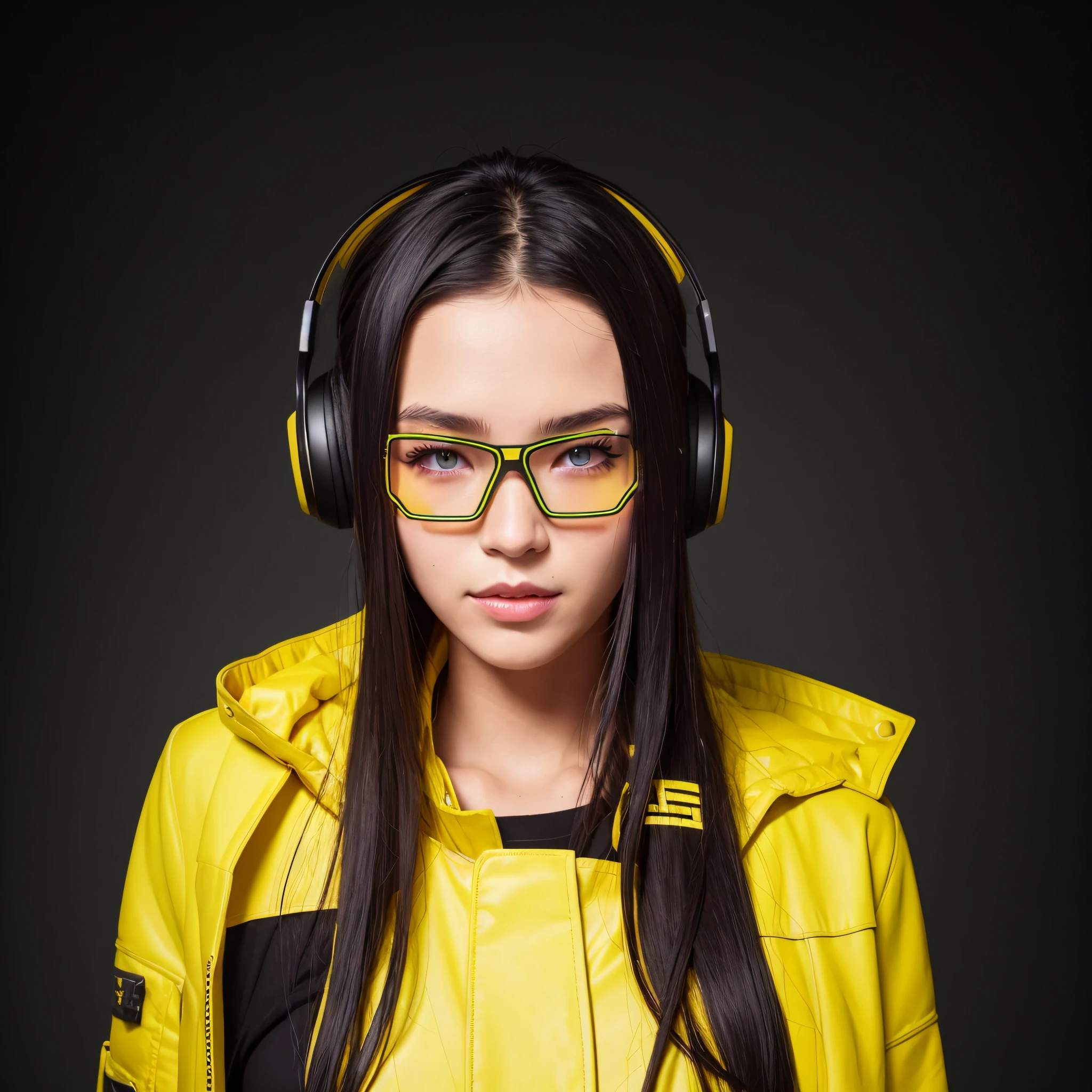 vr game, cyberpunk scene, vr game glasses