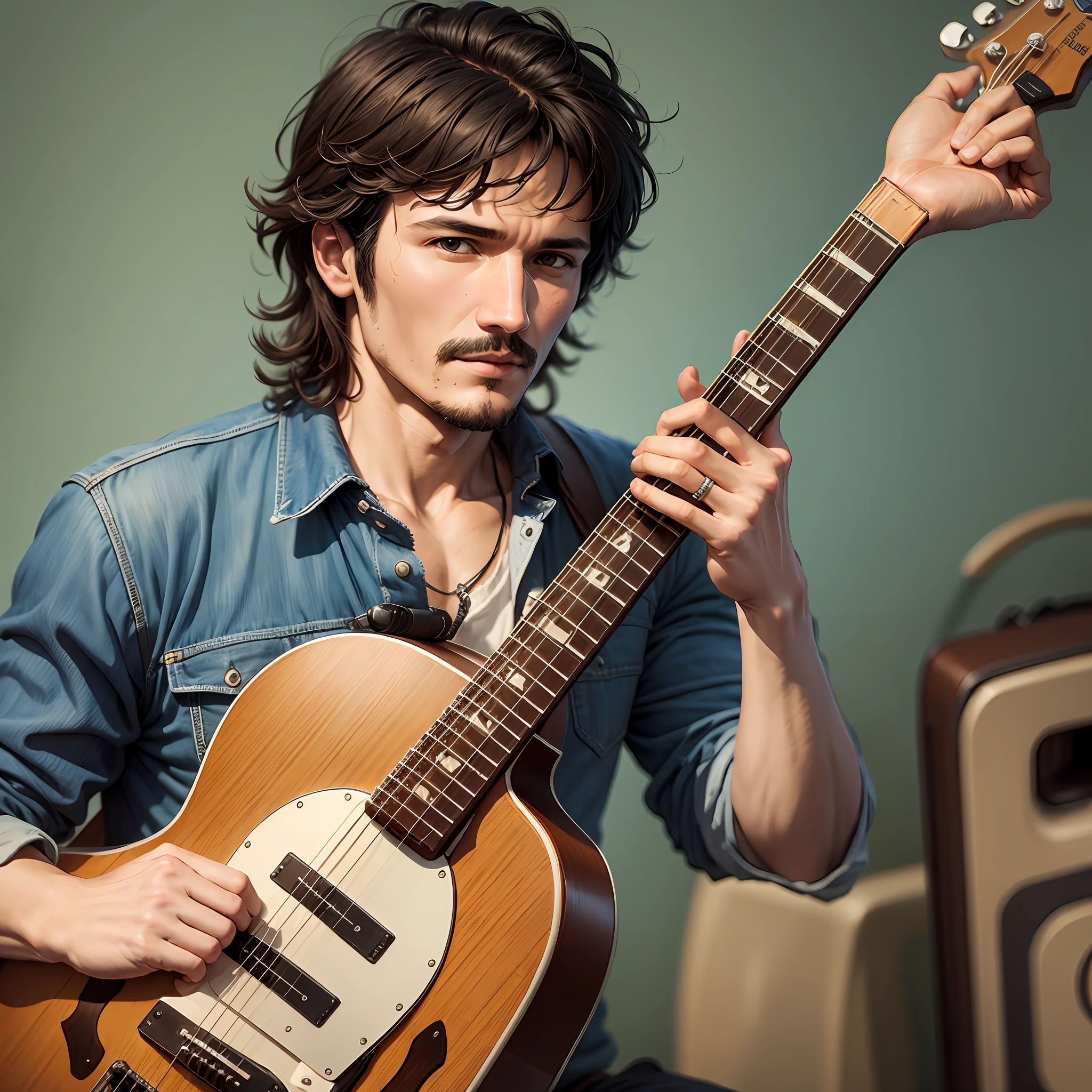 Pedro Pascal guitar --auto --s2