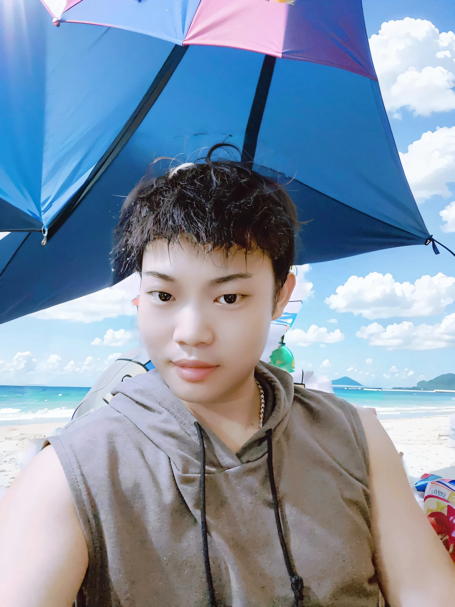 Soak up the sun on the beach by the sea