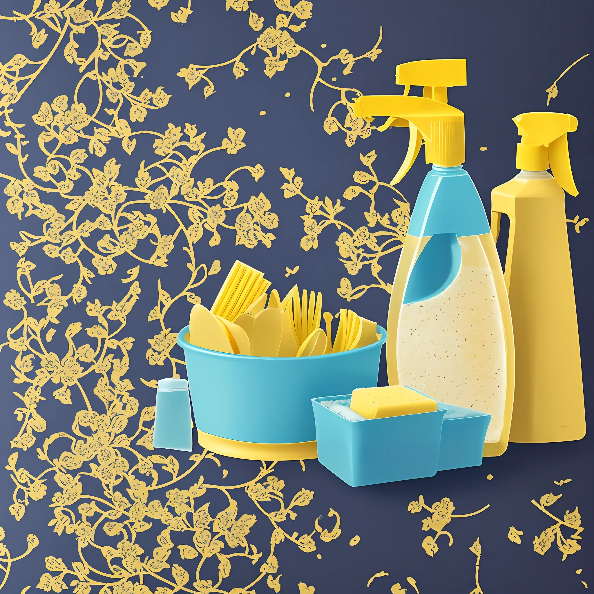 (elegant design,dark background:1.2,cleaning:1.3),cleaning product,organized environment,peeling:1.3,clean,layout,airy Palette: Blue and yellow --auto --s2