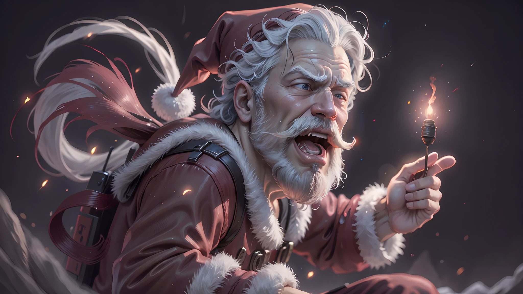santa screaming at a firefly --auto --s2