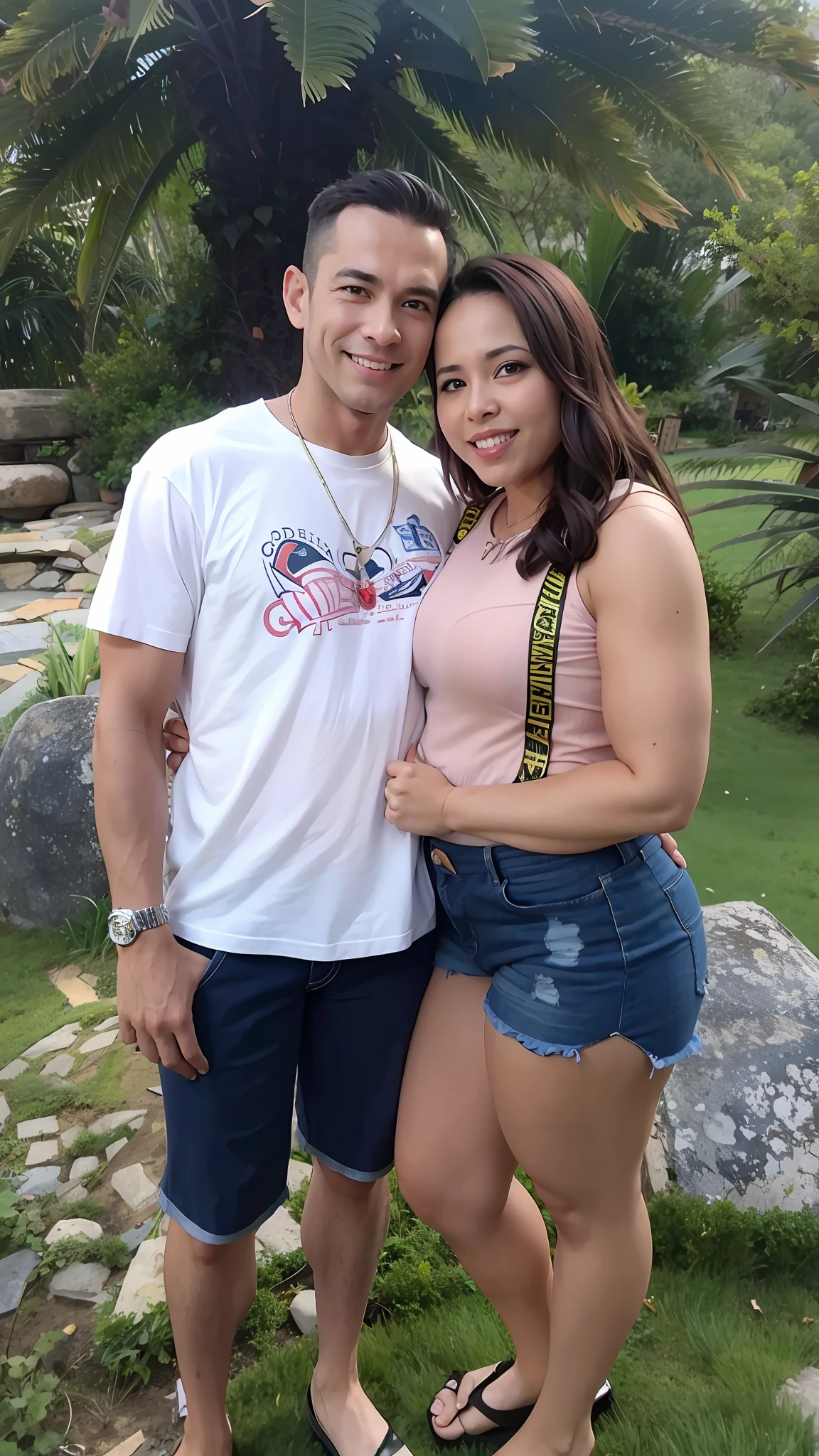 FORMAL CLOTHES, MUSCULAR MAN,WOMAN WITH BIG BREASTS