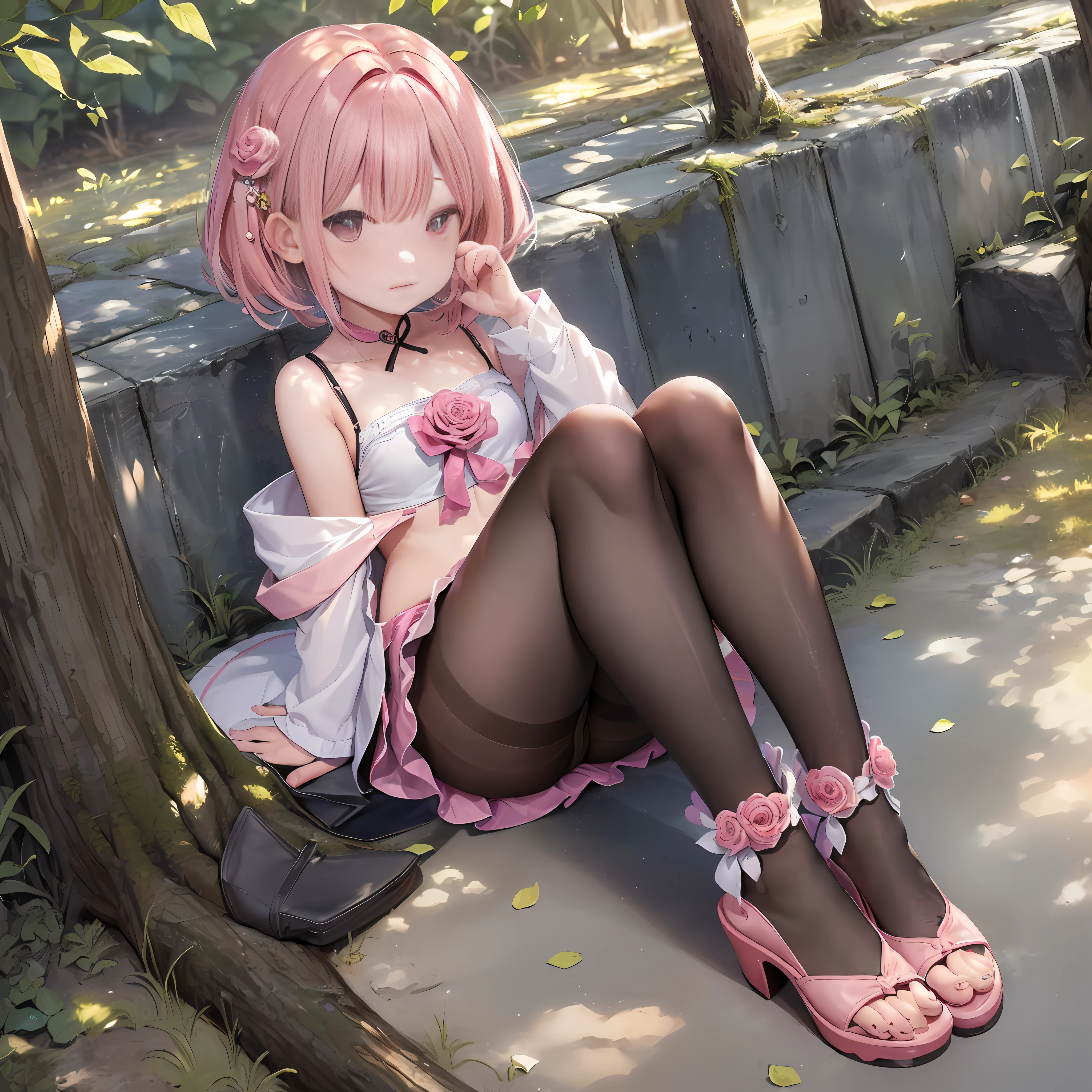 杰作级别的,最高画质,小萝莉,,(pink bikini:1.2),slipper,双马尾,sitting on ground,beach,全身,((萌态十足,cute)),性感,蓝色长发,大胸部,超透视,(thighband pantyhose,pink pantyhose:1.3),,,((textured skin, anatomically correct, masterpiece, UHD, ccurate, high details, super detail, high quality, best quality, highres, 1080P)),outdoors,(,皮肤光泽,皮肤质量,full body:1.6)(:1.3), (Loli), (Fairn, (Beautiful Girl: 1.5), (Skin Quality: 1.5), (Glossy Skin: 1.3), (Beautiful Girl), (Superb Body), Short Hair, (Straight Hair), ((rose Hair)), Hair with Beautiful Details,柔和光,