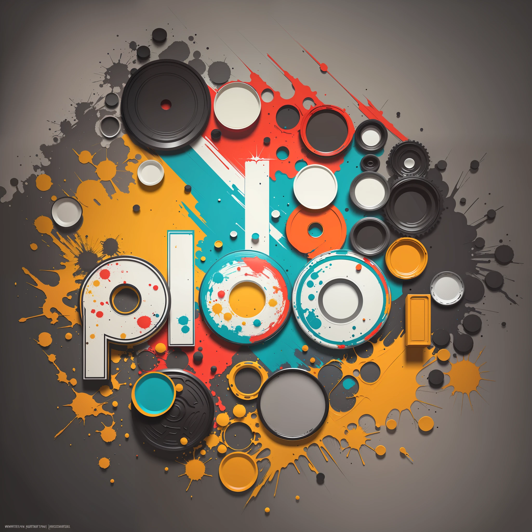 pattern, design logo, paint, paint splatter, text, cool, non-logo watermark, alpha channel, stylish, colorful,
