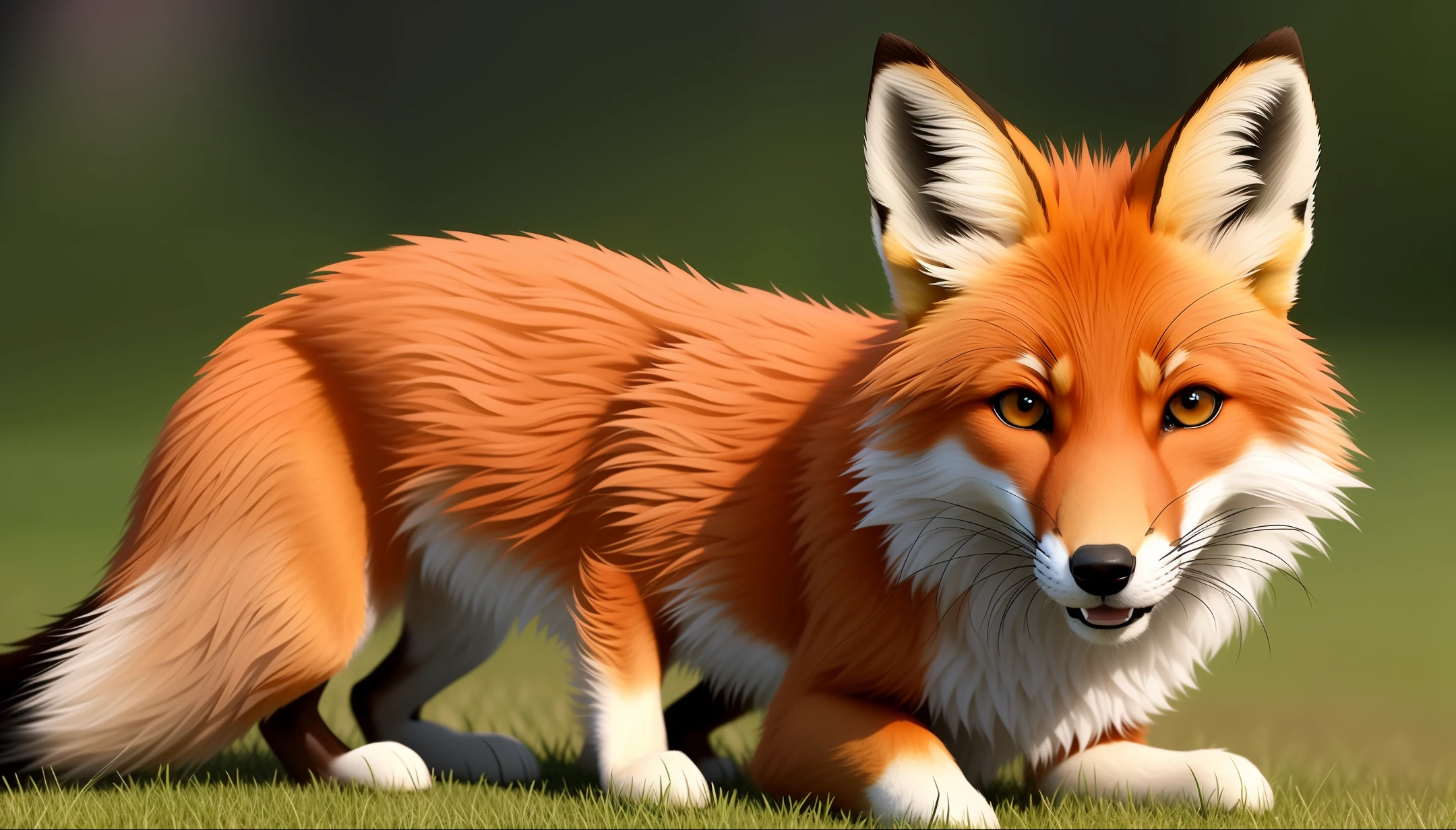 Fox, cute, realistic, animated