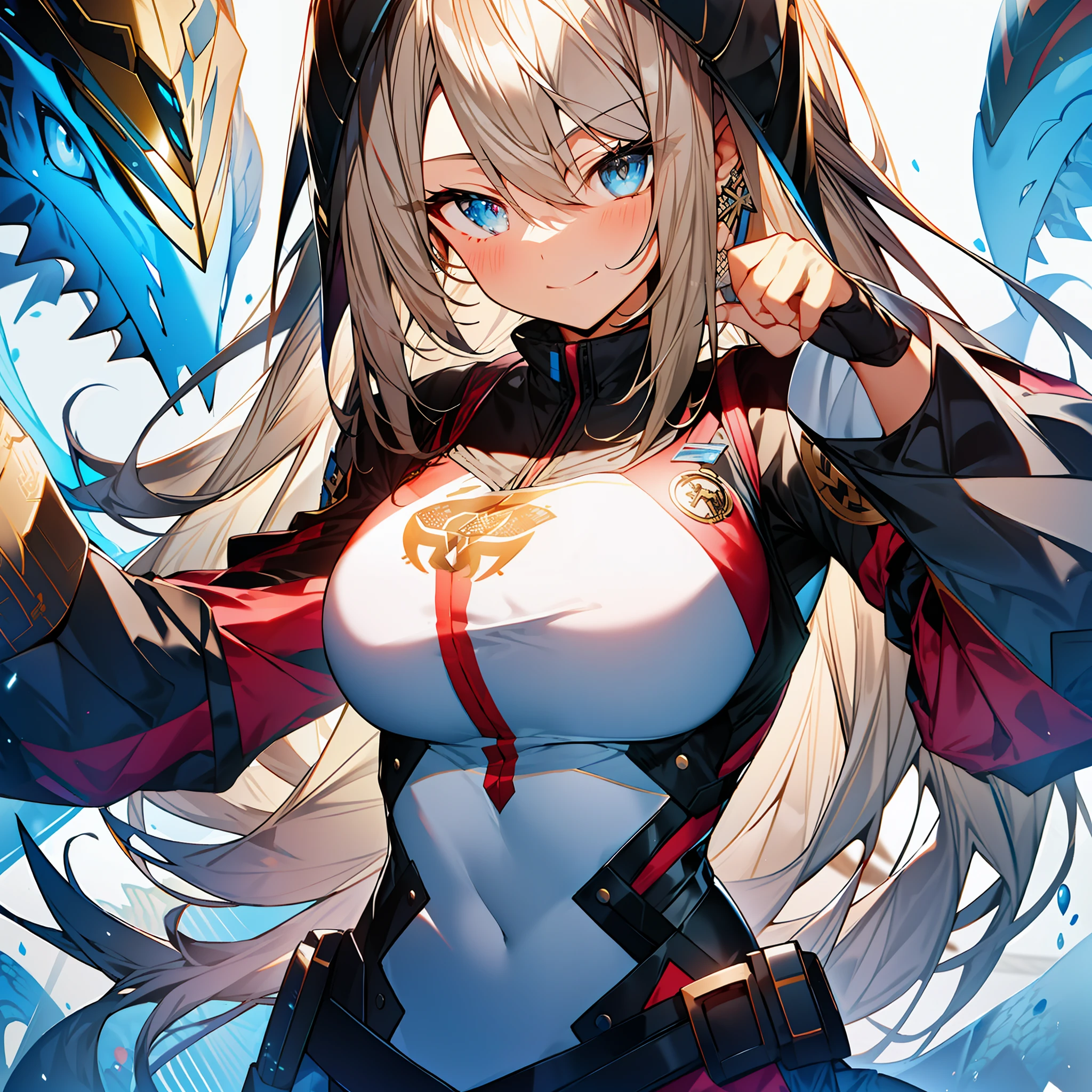 background, mixed-language_text, Japanese letters in graffit ,girls, long blonde hair, excellent lighting, sidelighting, (), vhsKeeper,, style GUILTY GEAR -STRIVE perfect ultimate (flat color: 1.3), (magazine_cover: 1.4), (multicolored_background: 1.3), bubblegum pink striped_background, card_background, :: comix style by joe madureira :: circular pieces of white metals glued to the ultra detailed arms coming out sparkling, , perfect and detailed, ultra detailed shirt with abstract design and with Japanese letter print in graffit of the sides of the clothing, image of girls with big breast, fighting next to you with powerful dragons versus alien creature full of tentacles, with immersive effects, hover effect, background graffiti style tribal tattoo with vibrant colors "HDR ultra" detailed and with focus effect, (masterpiece: 1.2, best quality), (beautiful eyes with huge eyelashes finely detailed: 1.2), , ((Solo)), (Finely detailed eyes and detailed face:1.3), in various full-body attack poses, (cute background: 1.2),futuristic costume, super detailed circular metals Clinging to arms and pants, fantastic paintings