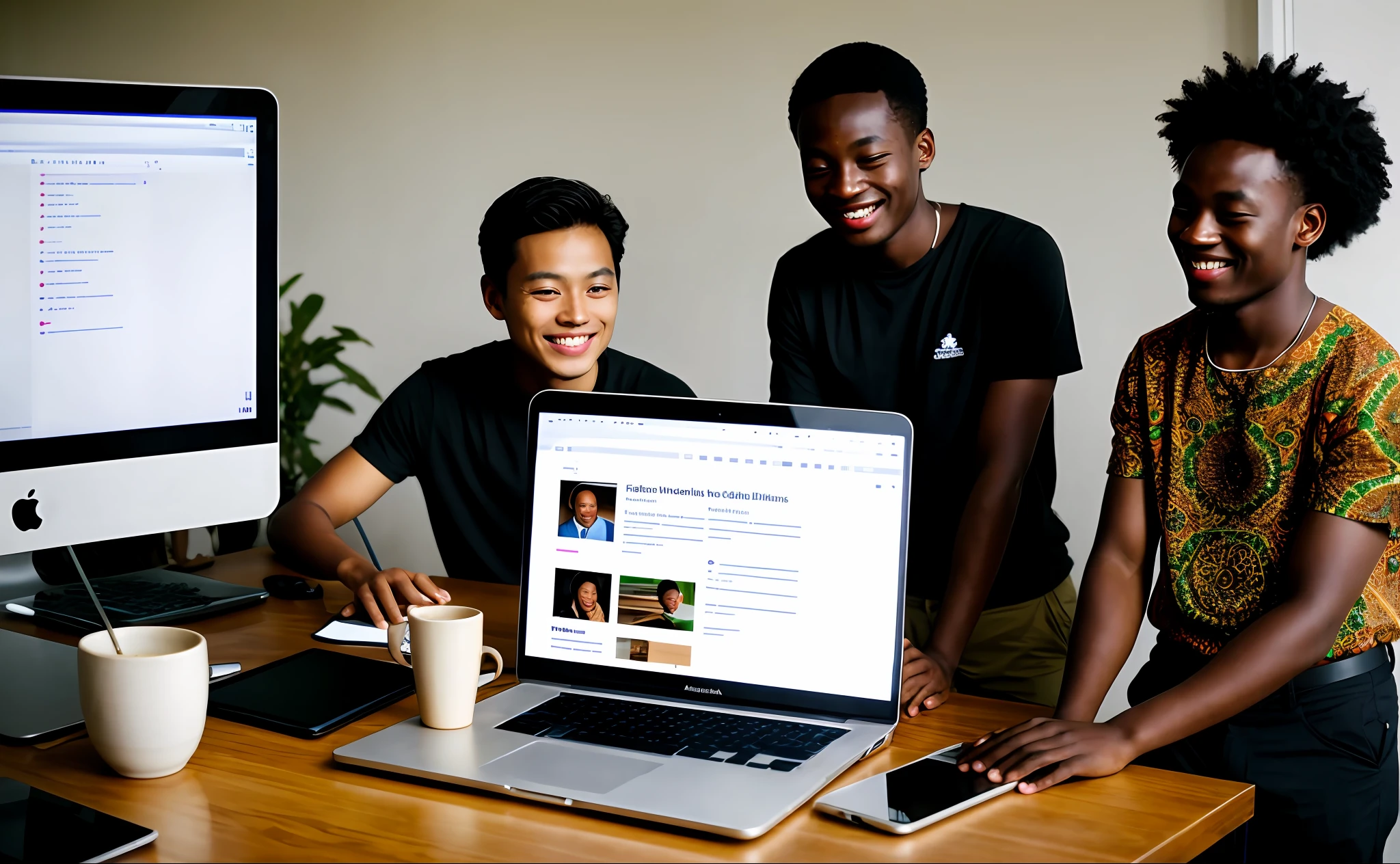 Asians and Africans, Web Development