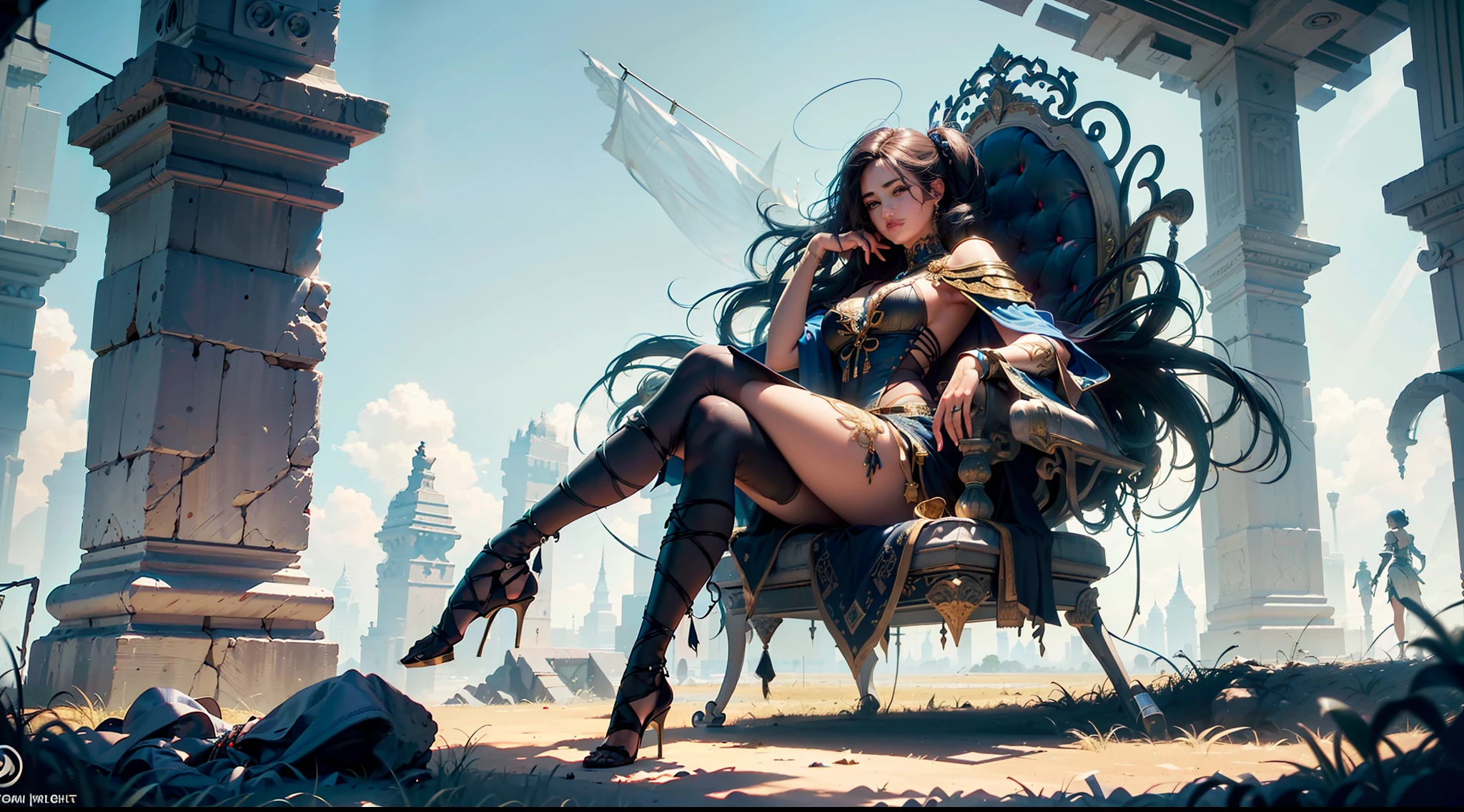 ((best quality)), ((masterpiece:1.2)), (extremely detailed:1.1), (8k, high quality, cinematic, hyper realistic, illustration), (autodesk maya, octane render, unreal engine, game character, ray tracing, hdr), (35mm focal length, f/2 aperture, dynamic perspective, depth of field),(1girl, dynamic angle), the most beautiful form of chaos, a brutalist designed, vivid colours, (zentangle, mandala, tangle, entangle), (fractal art), silk web, 3d, realistic, CG, 3D model, beautiful, elegant, confident, (hdri, bloom, rim lighting, soft lighting, low key), delicate\(armor\) wizard robe
