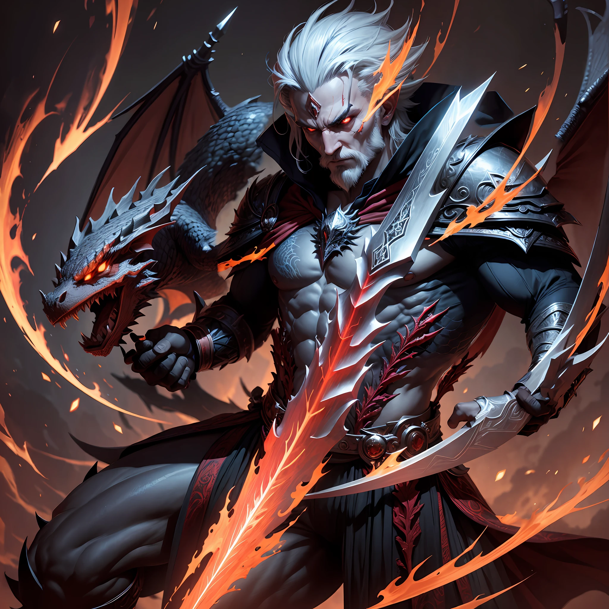Collect dragon wings while he is wielding a spear in his hands