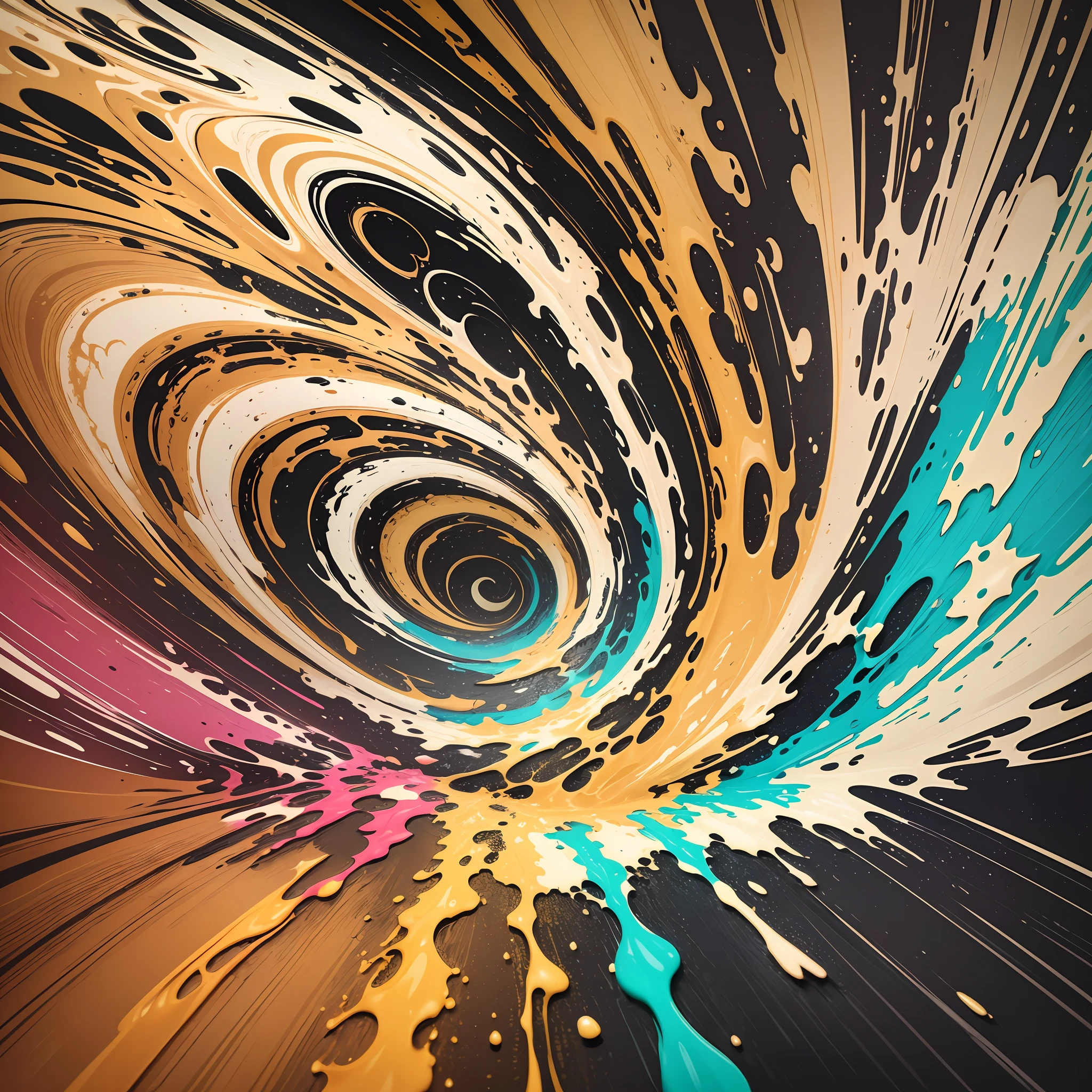 abstract background of fluid painting with a yellow swirl and cylindrical cells 3D, brown, ochre, white and gold, fluid abstract art drained liquid, intricate fluid neon paint, fluid painting of phosphoric and very bright liquid marble, vibrant acrylic art abstract liquid, colorful swirls of paint, gold marbled paper background, swirling liquids, bright marbled neon effect, spilled paint art, paint swirls, paint spill aesthetics --auto --s2
