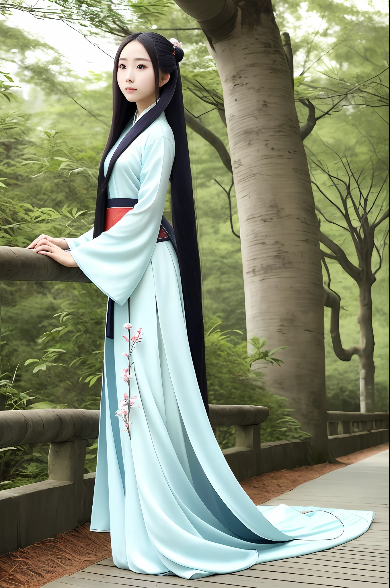 1girl,beautiful,long.hair,hanfu,best body