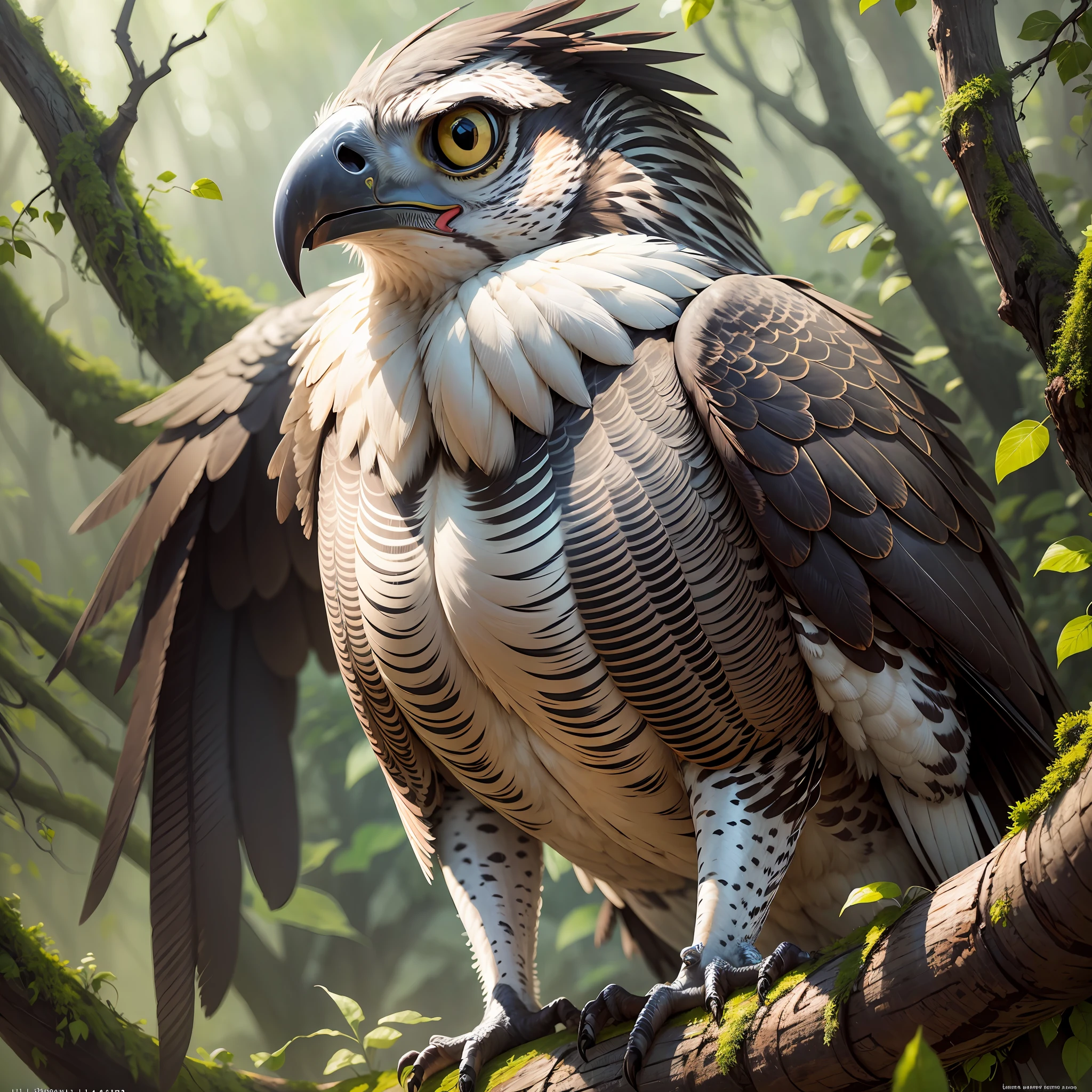 Nervous hawk for attack, (ultra high resolution, realistic photo, best quality, 8K --auto --s2