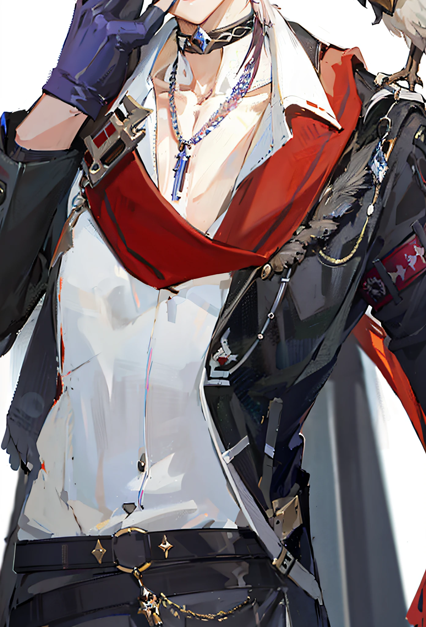 anime - style image of a woman with a bird on her shoulder, detailed key anime art, from arknights, detailed anime character art, striking detailed artstyle, thancred waters in style of wlop, extra detail more details, character art closeup, detailed digital anime art, jrpg fashion, style game square enix, highdetailed