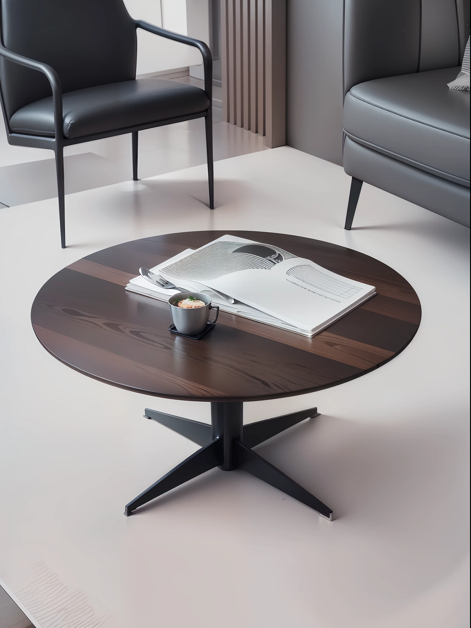 (Restaurant), Modernism, Surreal Design, Dining Table, Chair, Open Vision, Interior Design, Digital, Illustration, Architecture, Family, Peace, Beauty, Comfort --Anime --AR 4:3 --auto --s2