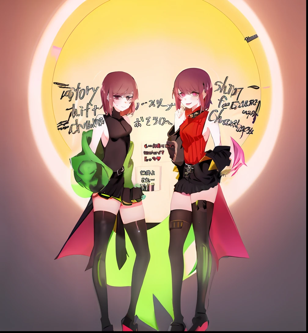 anime girl with pink hair and green cape and black outfit, sasoura, 🪔 🎨;🌞🌄, from girls frontline, symmetric!!, anime style only, pixiv 3dcg, girls frontline style, in anime style, アニメ, 2b, 2 b, ❤🔥🍄🌪, by Ei-Q