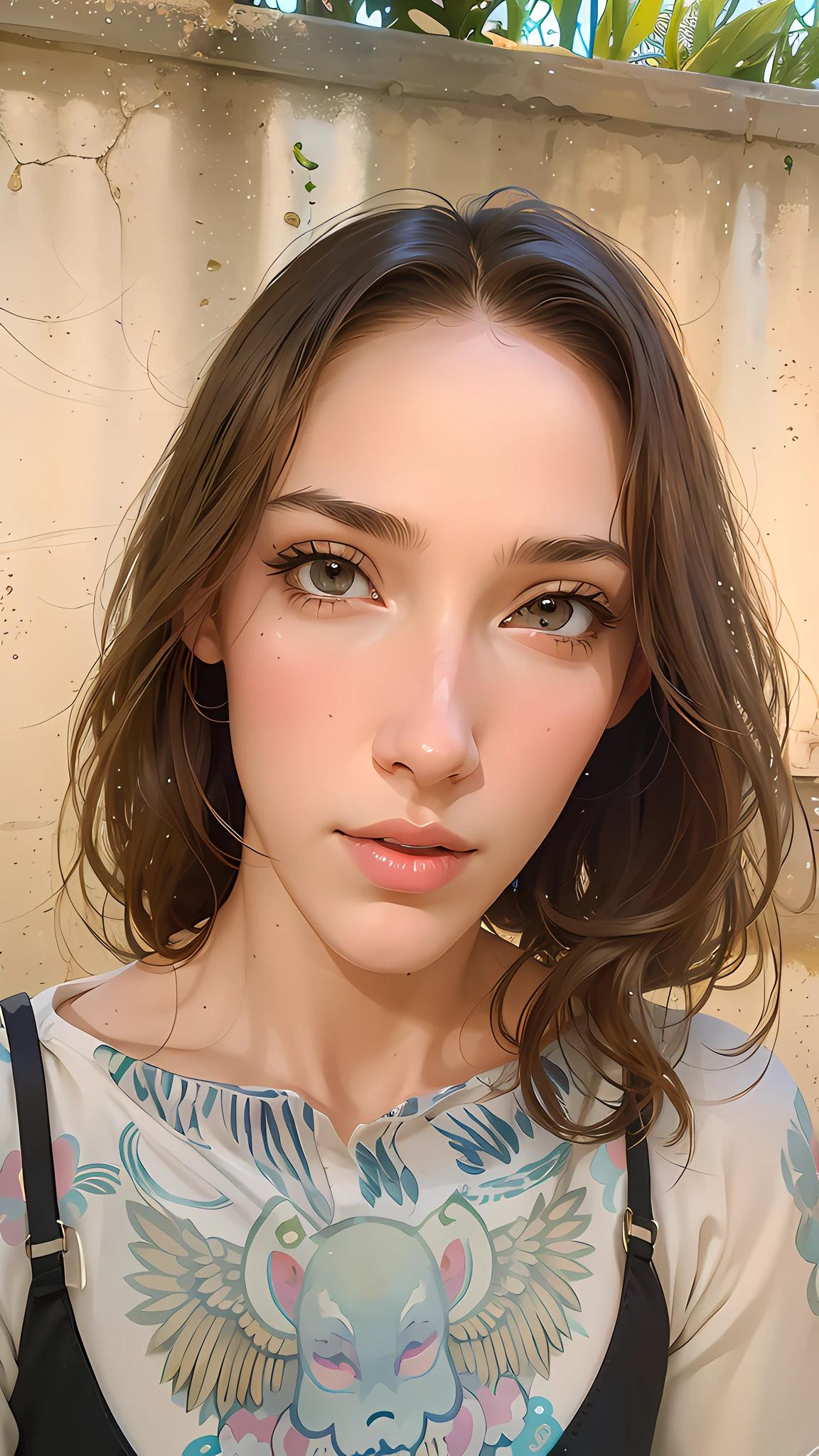 (masterpiece:1.2, best quality), (finely detailed beautiful eyes: 1.2), ((1girl)), mature, ((solo)), (brown eyes:1.4), (finely detailed eyes and detailed face:1.3), (long brown hair, ponytail), (beautiful and clear background:1.2), (extremely detailed CG, ultra-detailed, best shadow:1.1), ((depth of field)), ((watercolor)), beautiful concept illustration, (black background:0.5), (illustration:1.1), (extremely fine and beautiful:1.1), (perfect details:1.1), from side, cowboy shot, classroom scene, stare