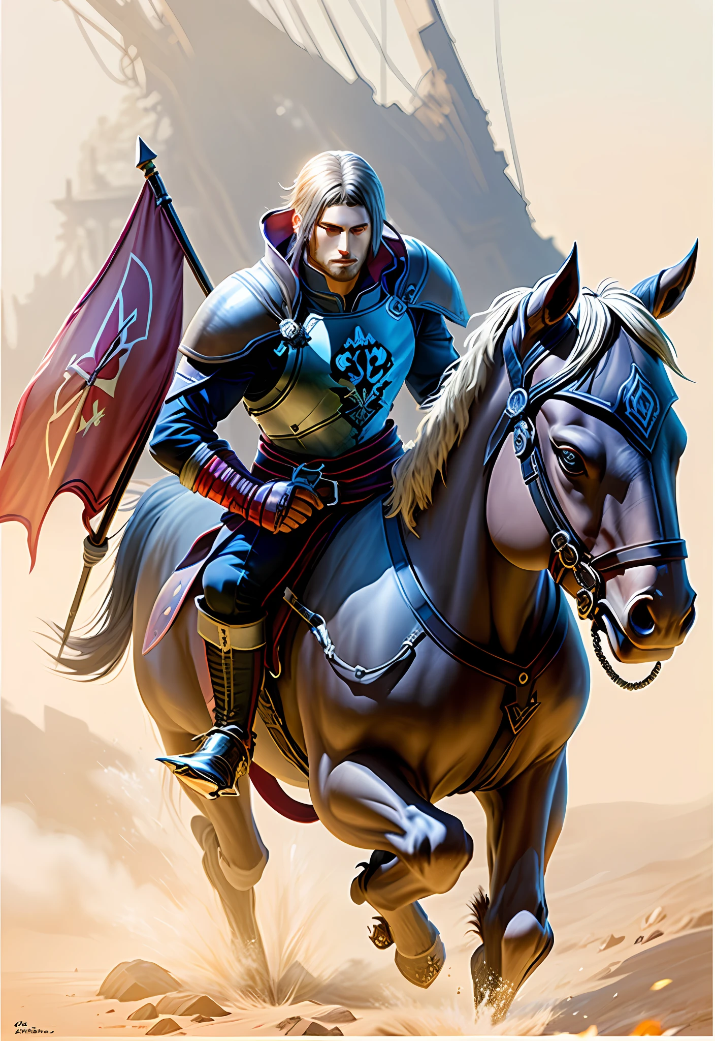 Deep Shadows, Templars, Long-legged Handsome, Warhammer & Shield