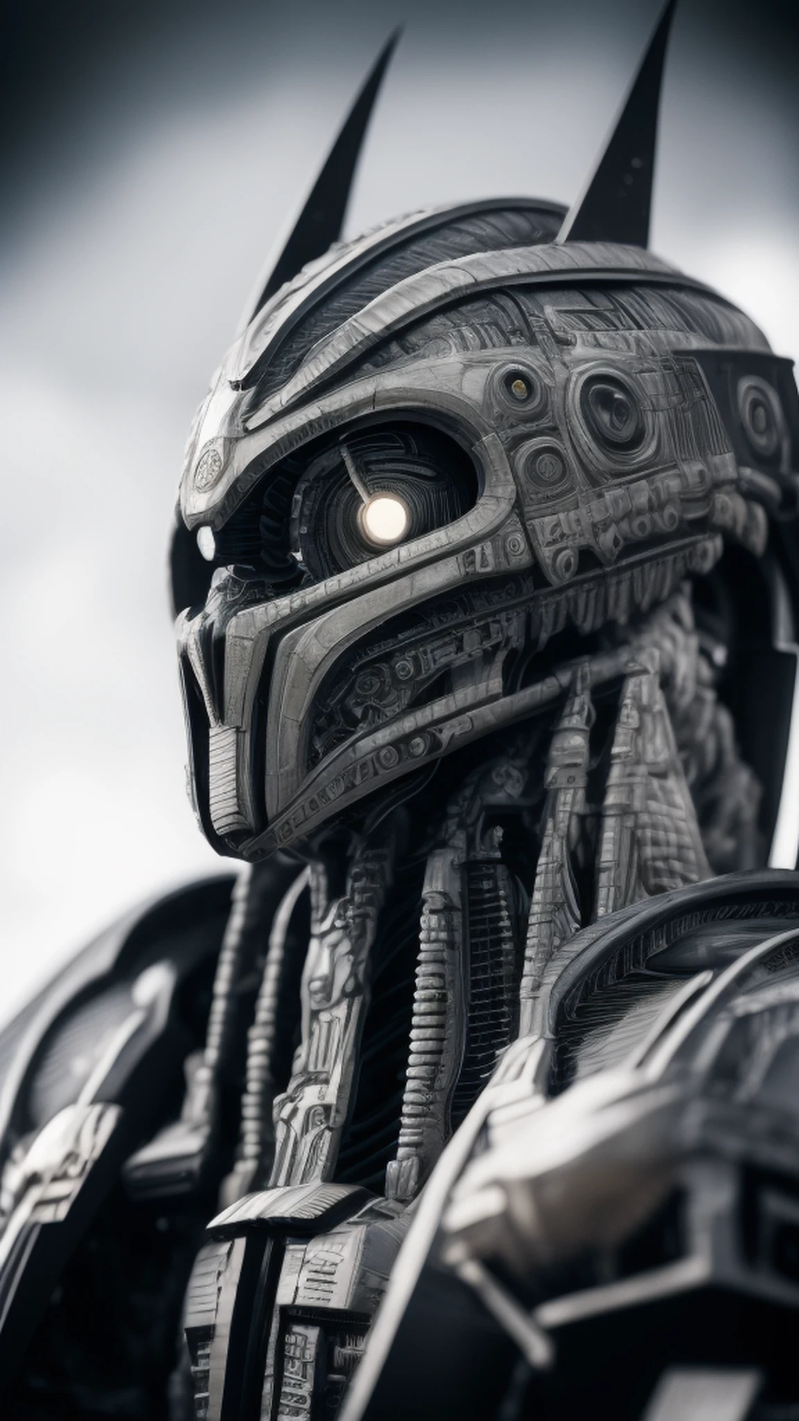 . Transformers, hr giger, realistic photo, ultra details, natural light, light background, photo, Studio lighting cinematic photography + dynamic composition, incredibly detailed, sharp, detail + intricate detail + professional lighting, film lighting + 35mm + anamorphic + lightroom + cinematography + bokeh + lens flare + 8k film grain.