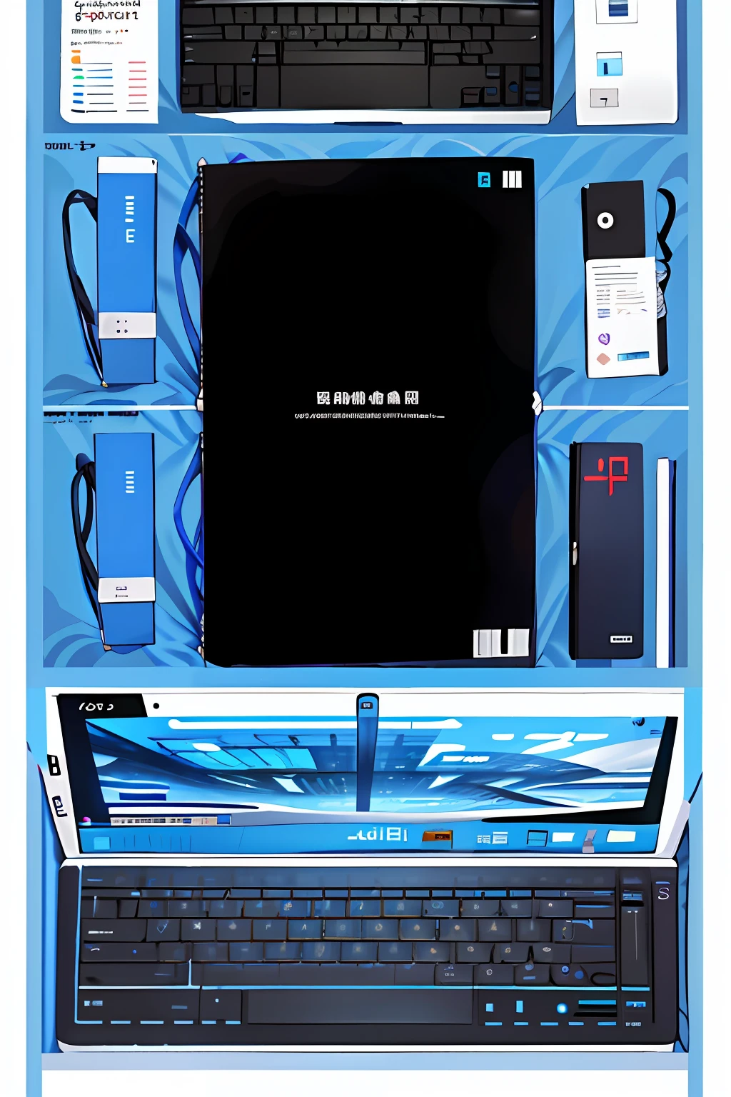 A4 paper size, the cover of the computer city business plan book, the company name is Shangqiu Silicon Valley, mainly selling all kinds of computers, with good service and advanced technology