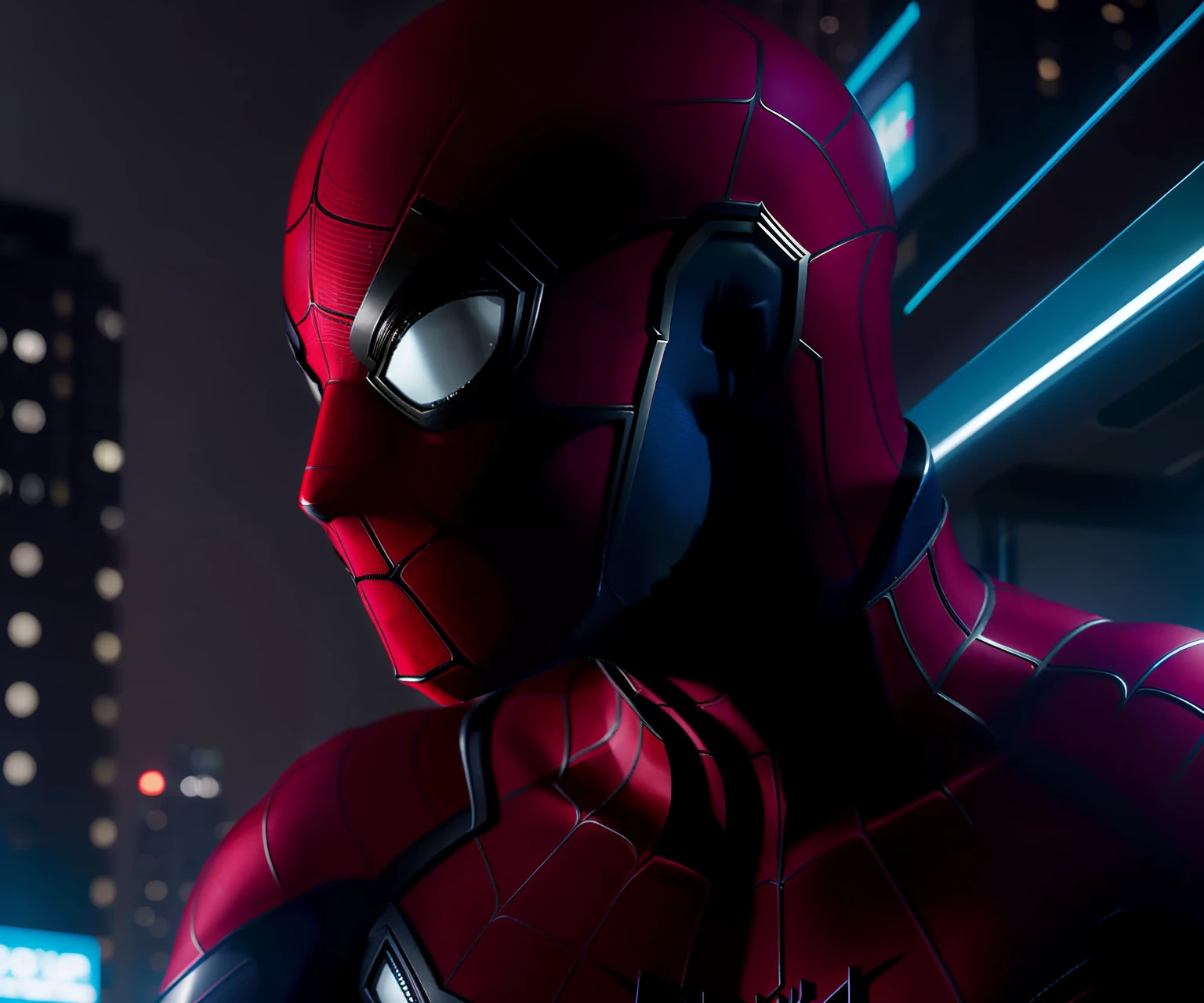 A futuristic version of spider-man