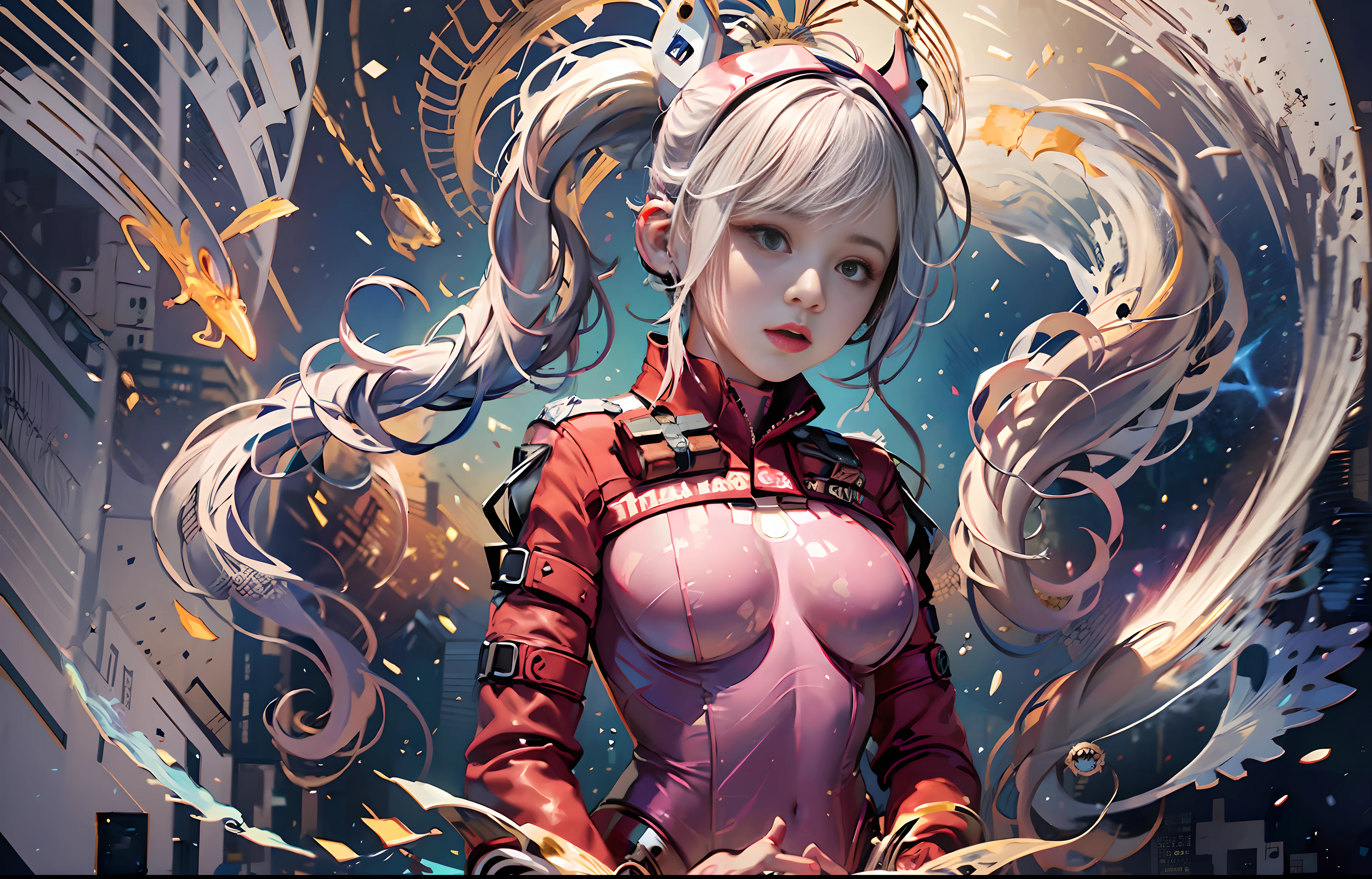 official art, unity 8k wallpaper, ultra detailed, beautiful and aesthetic, masterpiece, best quality, (zentangle, mandala, tangle, entangle), (fractal art:1.3) , 1girl, extremely detailed, dynamic angle, cowboyshot, the most beautiful form of chaos, elegant, a brutalist designed, vivid colours, romanticism, by james jean, roby dwi antono, ross tran, francis bacon, michal mraz, adrian ghenie, petra cortright, gerhard richter, takato yamamoto, ashley wood, atmospheric, ecstasy of musical notes, streaming musical notes visible