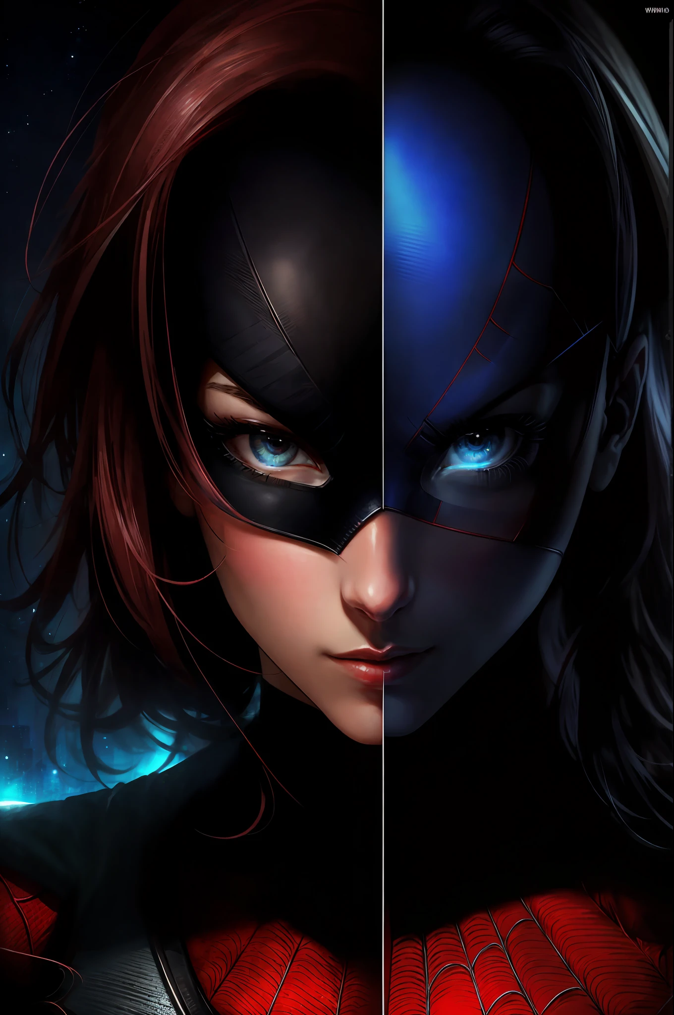 (Award-winning digital work: 1.3) of (Sketch: 1.3), (Energetic: 1.3) Spidey, EmmaRob, CGSociety, ArtStation, (Saturated: 1.3), (Close Portrait: 1.3), (Female: 1.4), (Beautiful: 1.4), (Attractive: 1.3), beautiful, calendar pose, perfectly detailed eyes, studio lighting, themed background