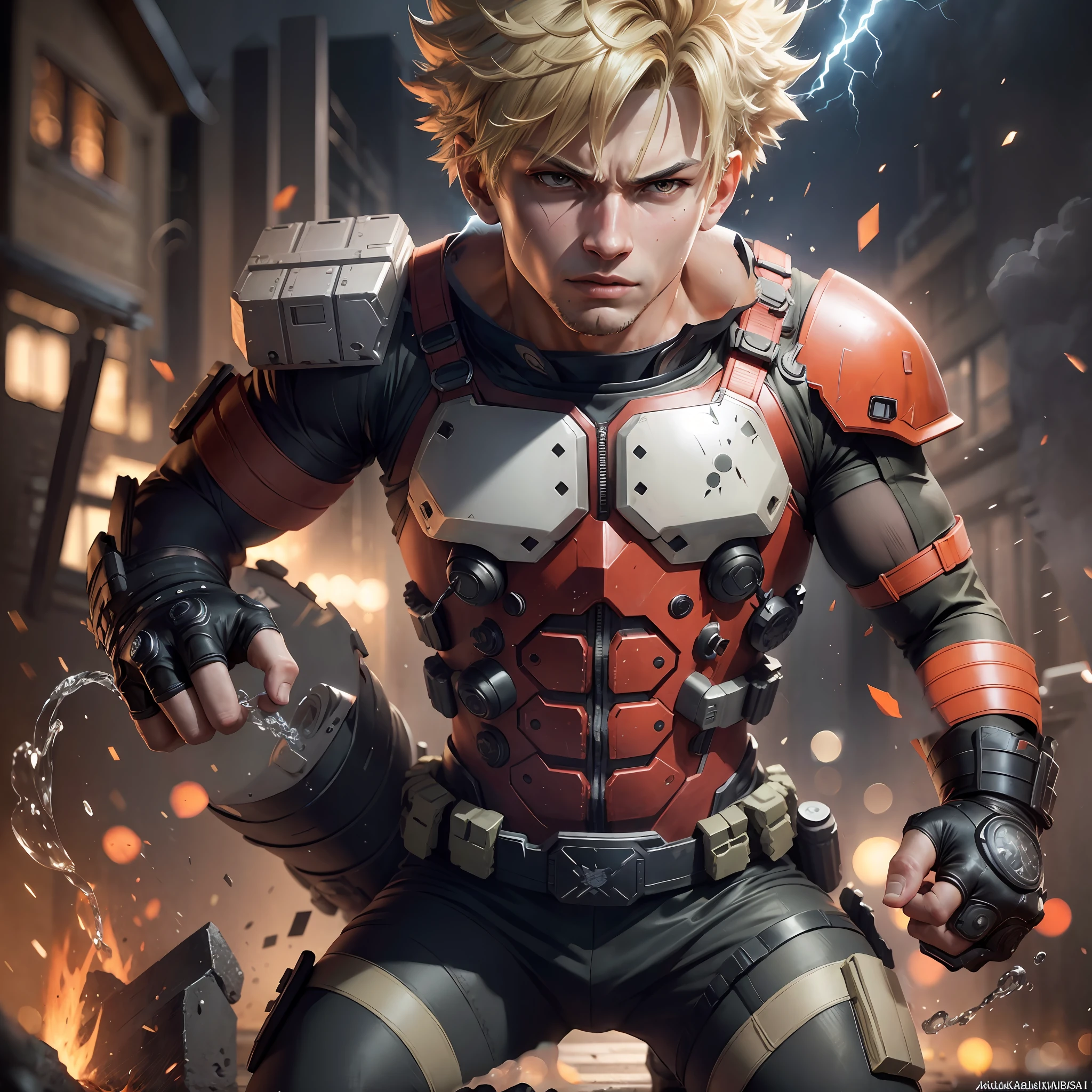 ((Combat suit, katsuki bakugou))8k