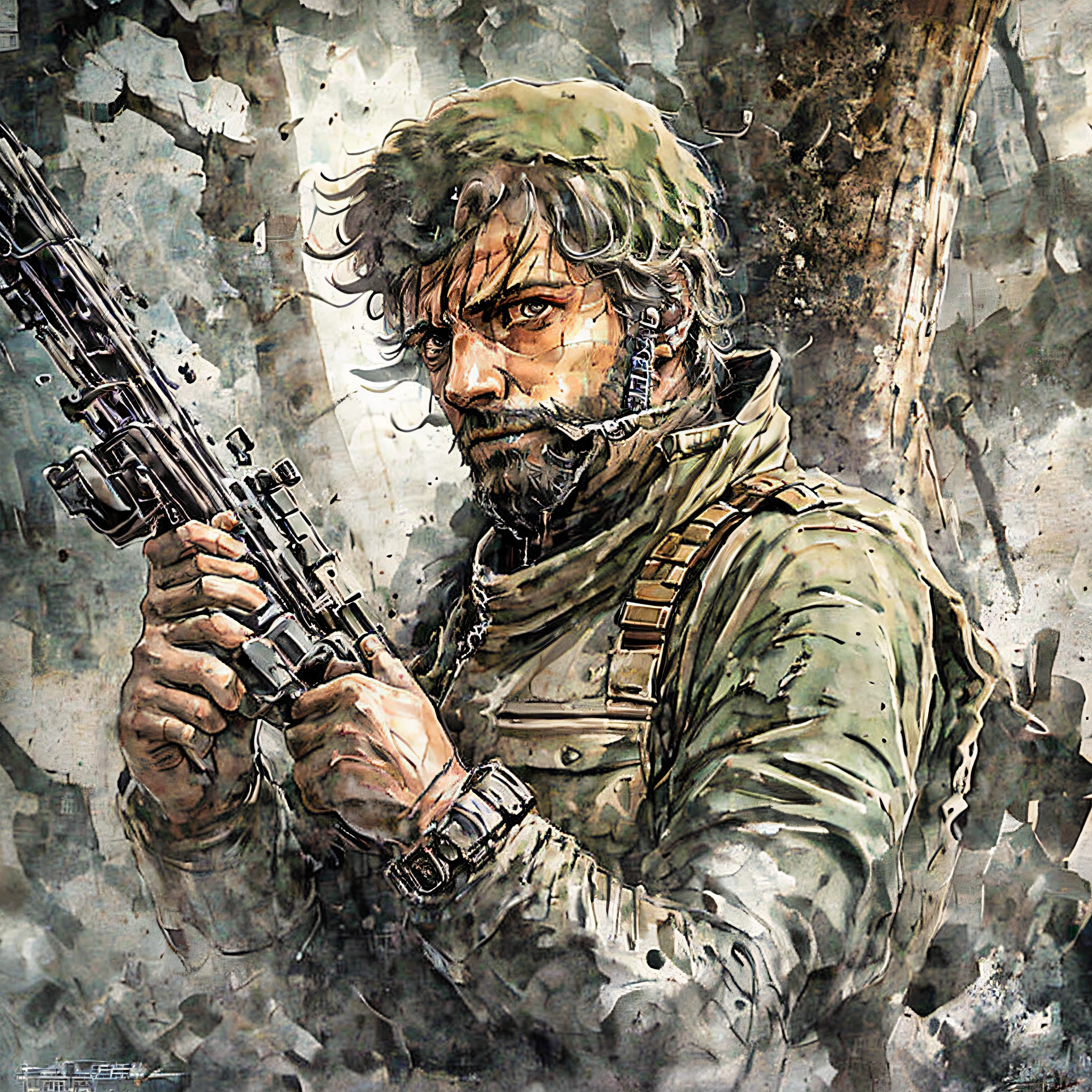 metal gear snake eater (snake with sniper rifle) --auto --s2