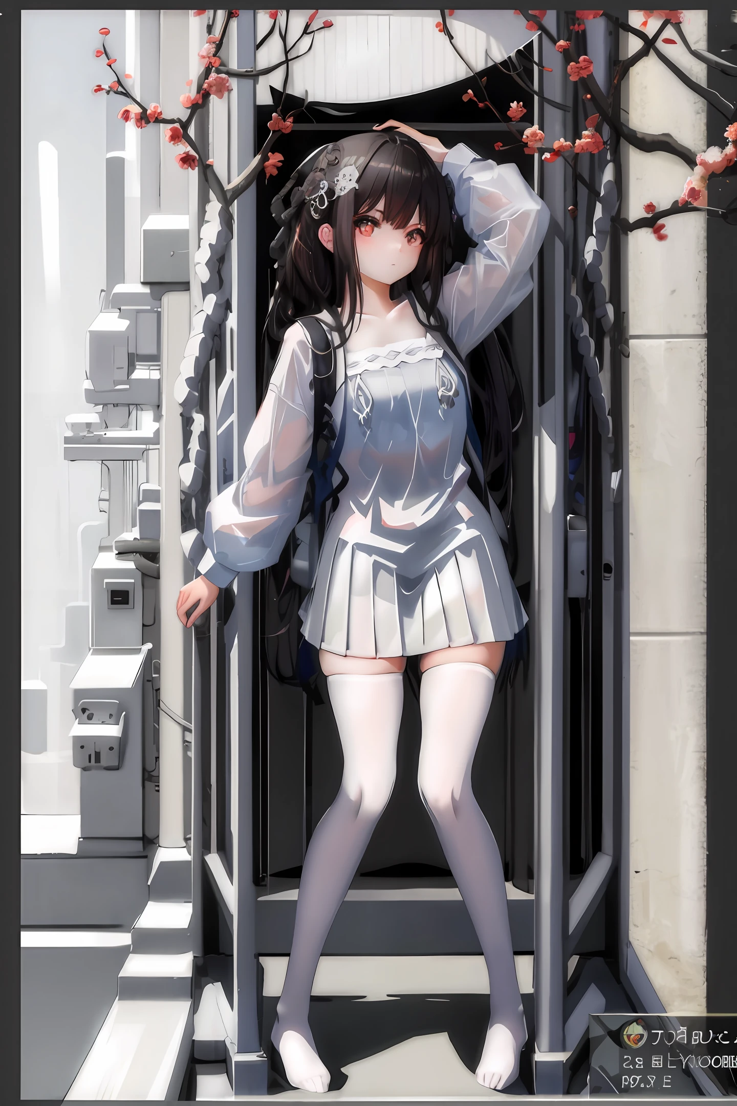 girl, transparent, unclothed, asian, skirt up,, exposure