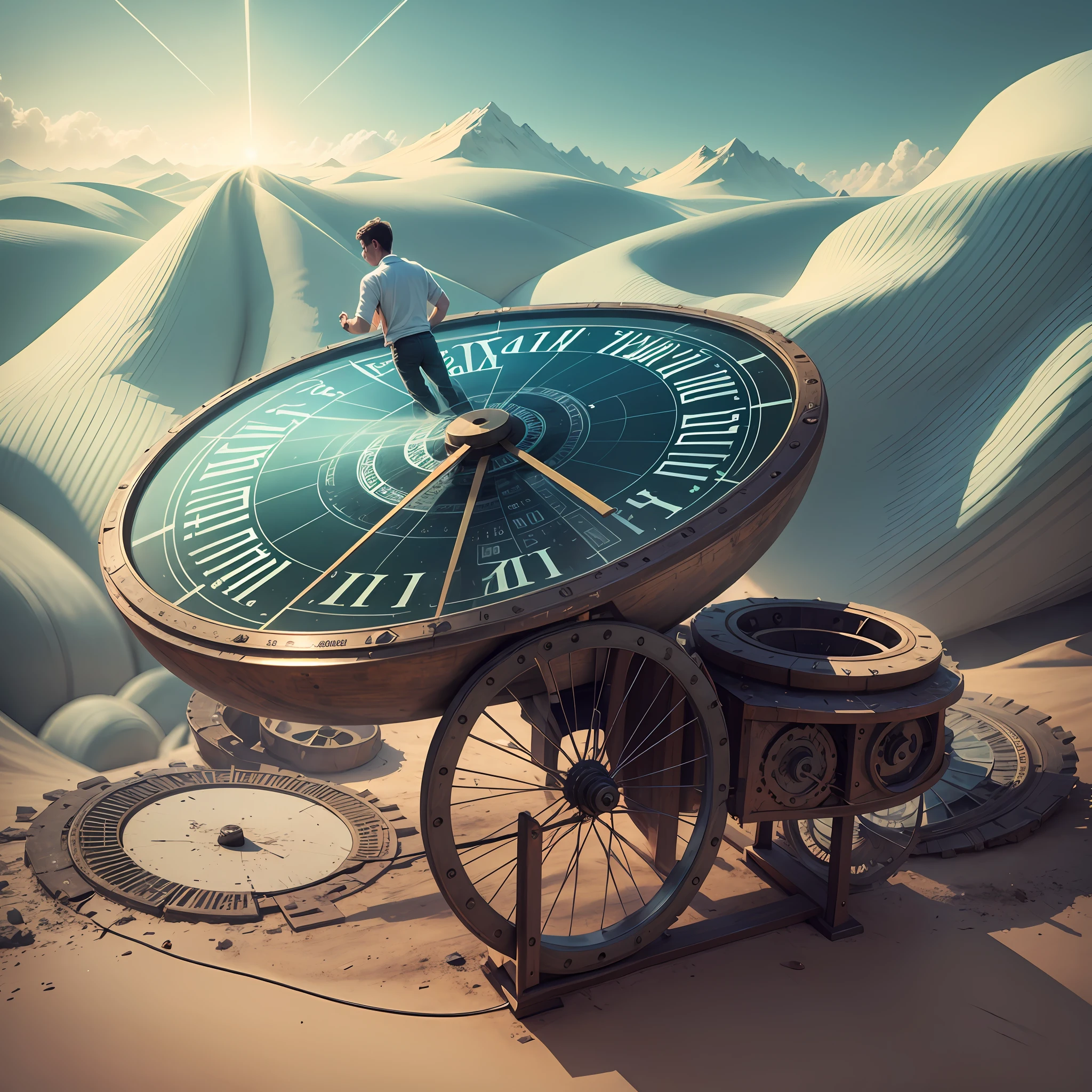 man invents time machine, historical photo --auto --s2